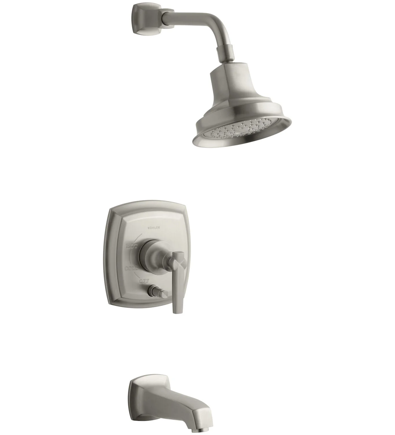 MARGAUX® RITE-TEMP® PRESSURE-BALANCING BATH AND SHOWER FAUCET TRIM WITH PUSH-BUTTON DIVERTER AND LEVER HANDLE - Image 2