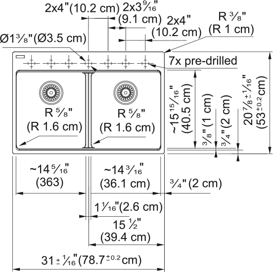 MARIS DOUBLE BOWL TOPMOUNT SINK - Image 9