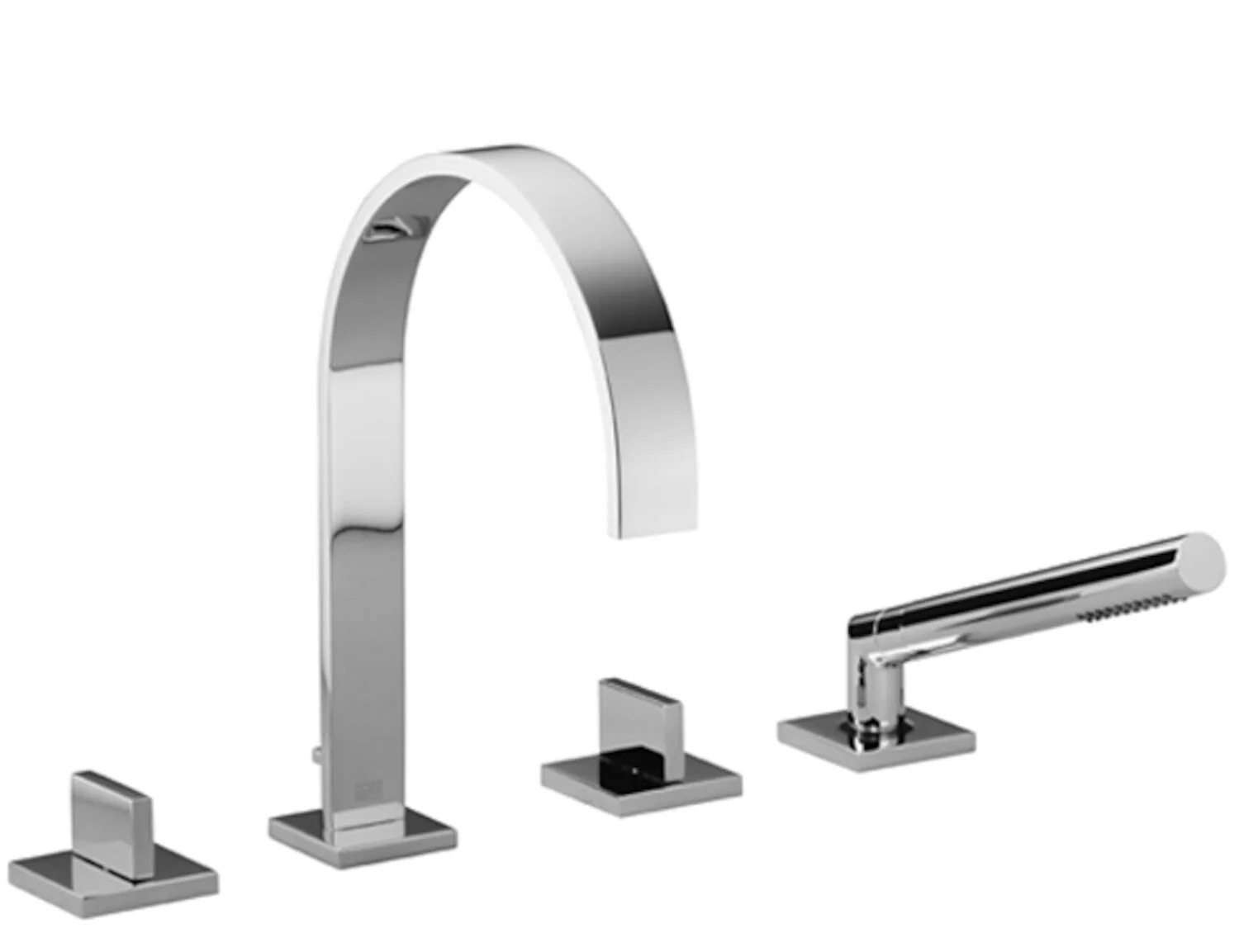 MEM DECK MOUNTED 4-HOLE TUB FAUCET AND HANDSHOWER