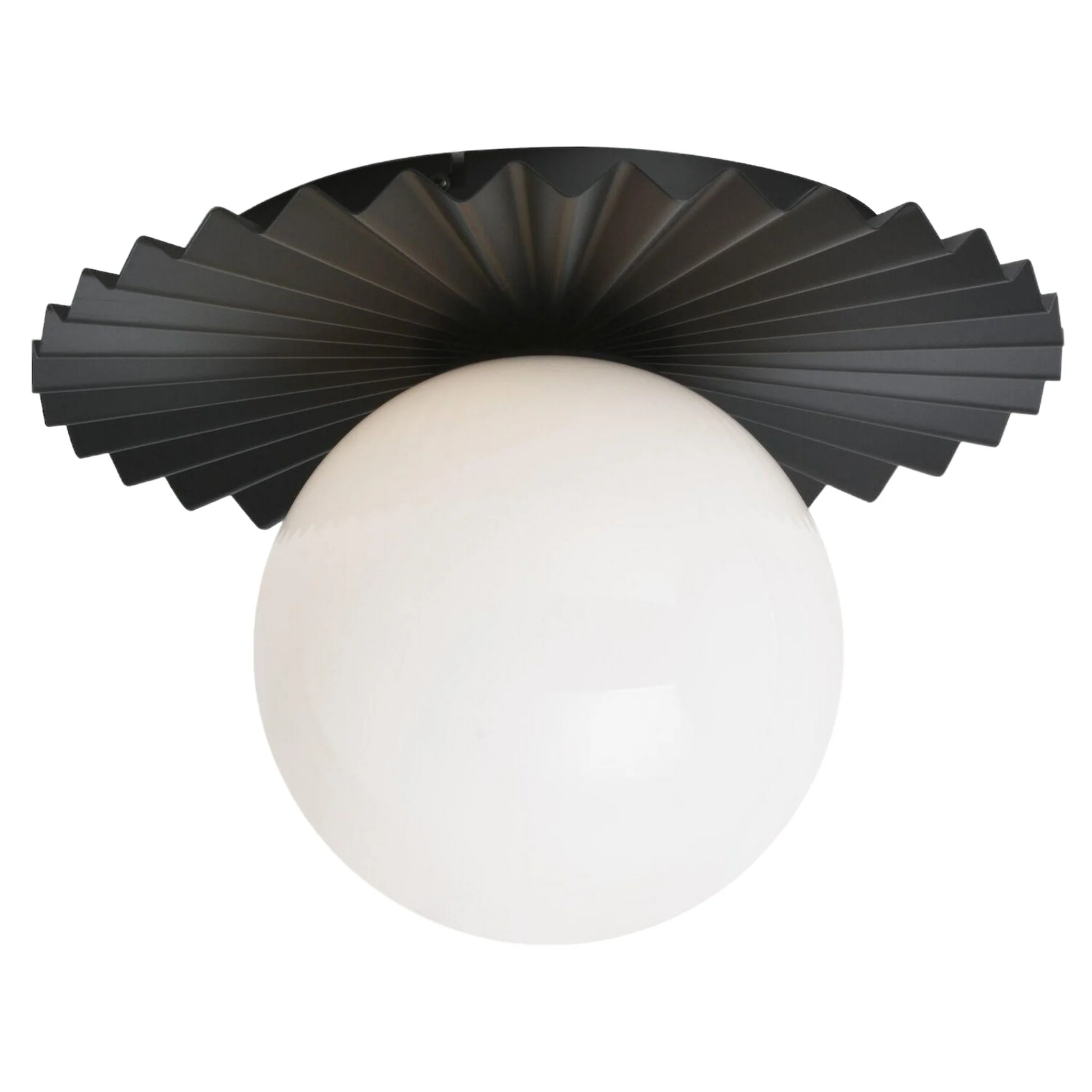 MODERN RUFF 1 LIGHT FLUSH MOUNT - Image 2