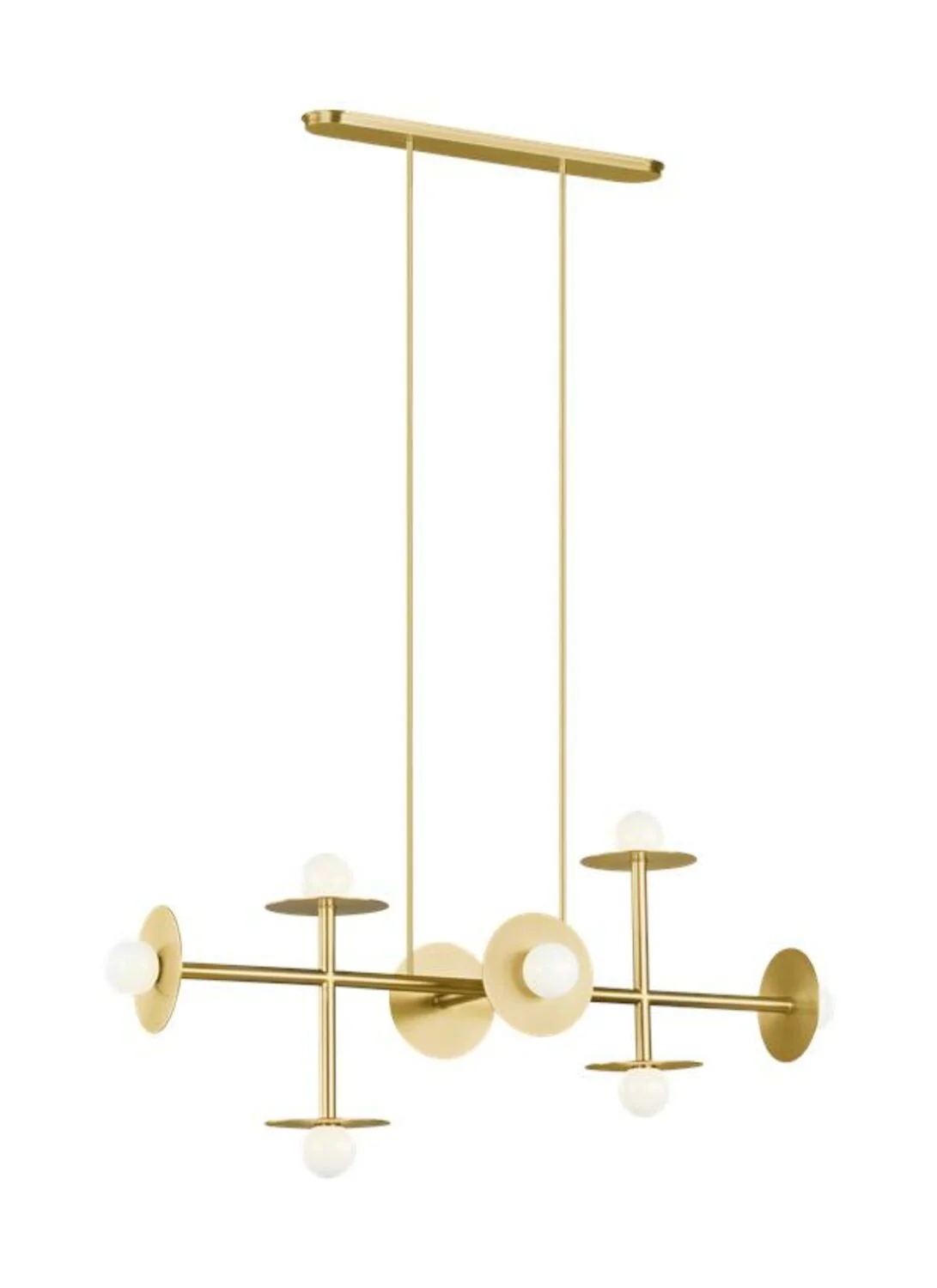 NODES 8 LIGHT LARGE LINEAR CHANDELIER - Image 2