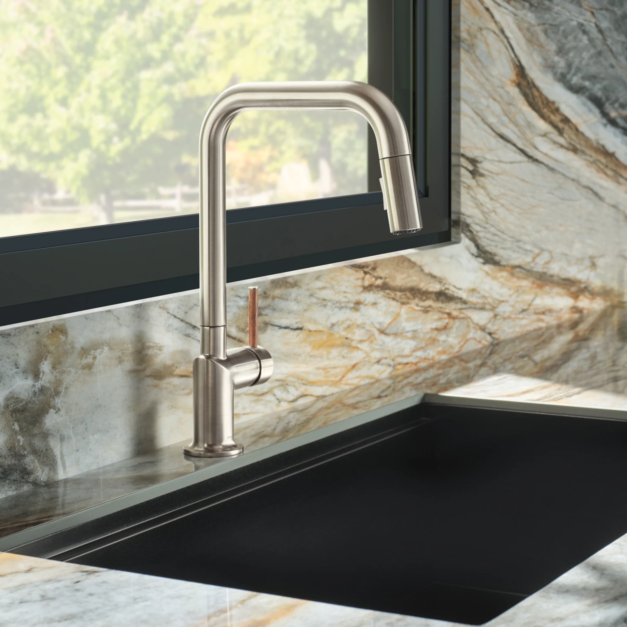 ODIN® PULL-DOWN FAUCET WITH SQUARE SPOUT - LESS HANDLE - Image 2