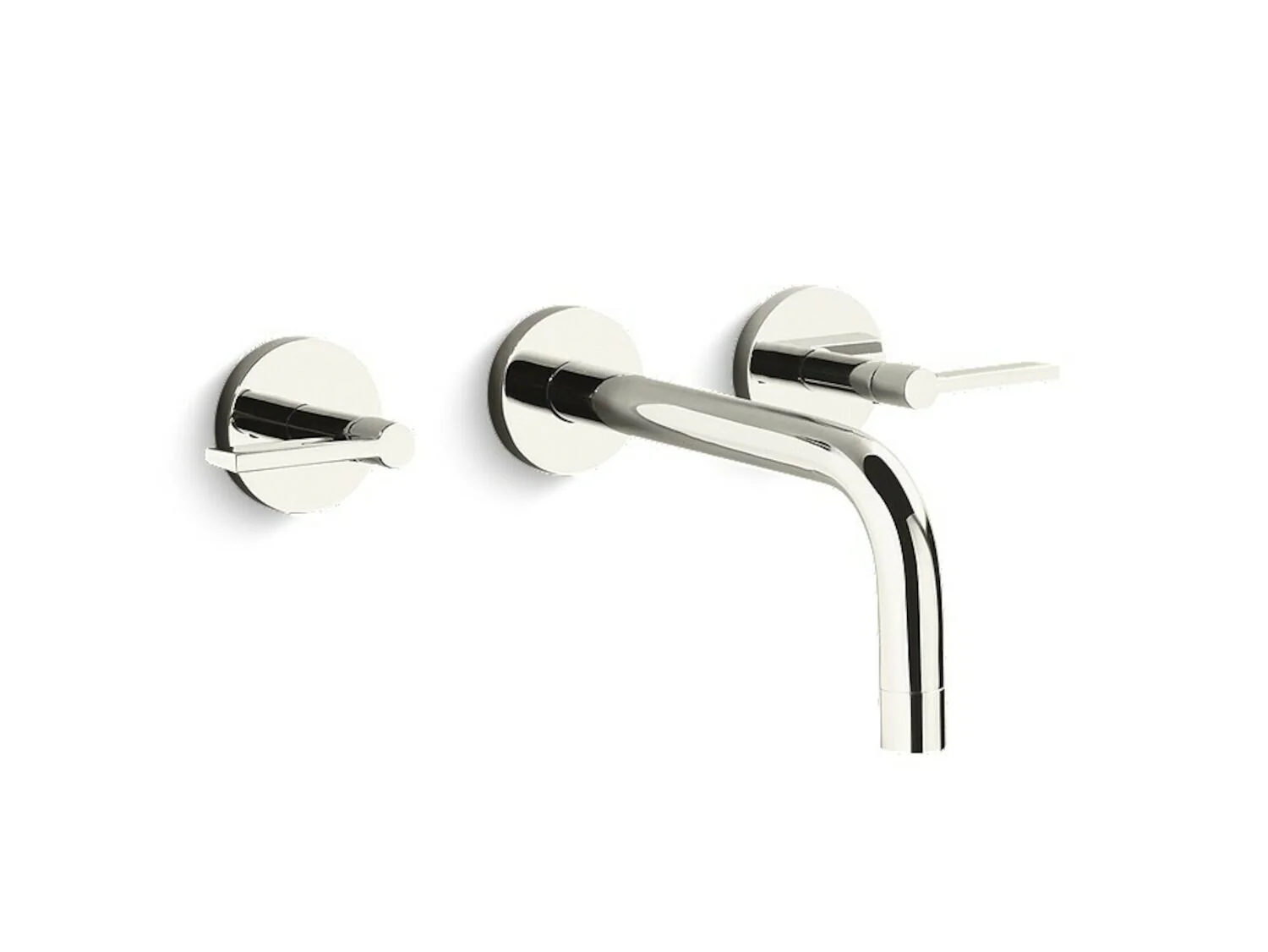 ONE WALL-MOUNT SINK FAUCET WITH LEVER HANDLES - Image 2