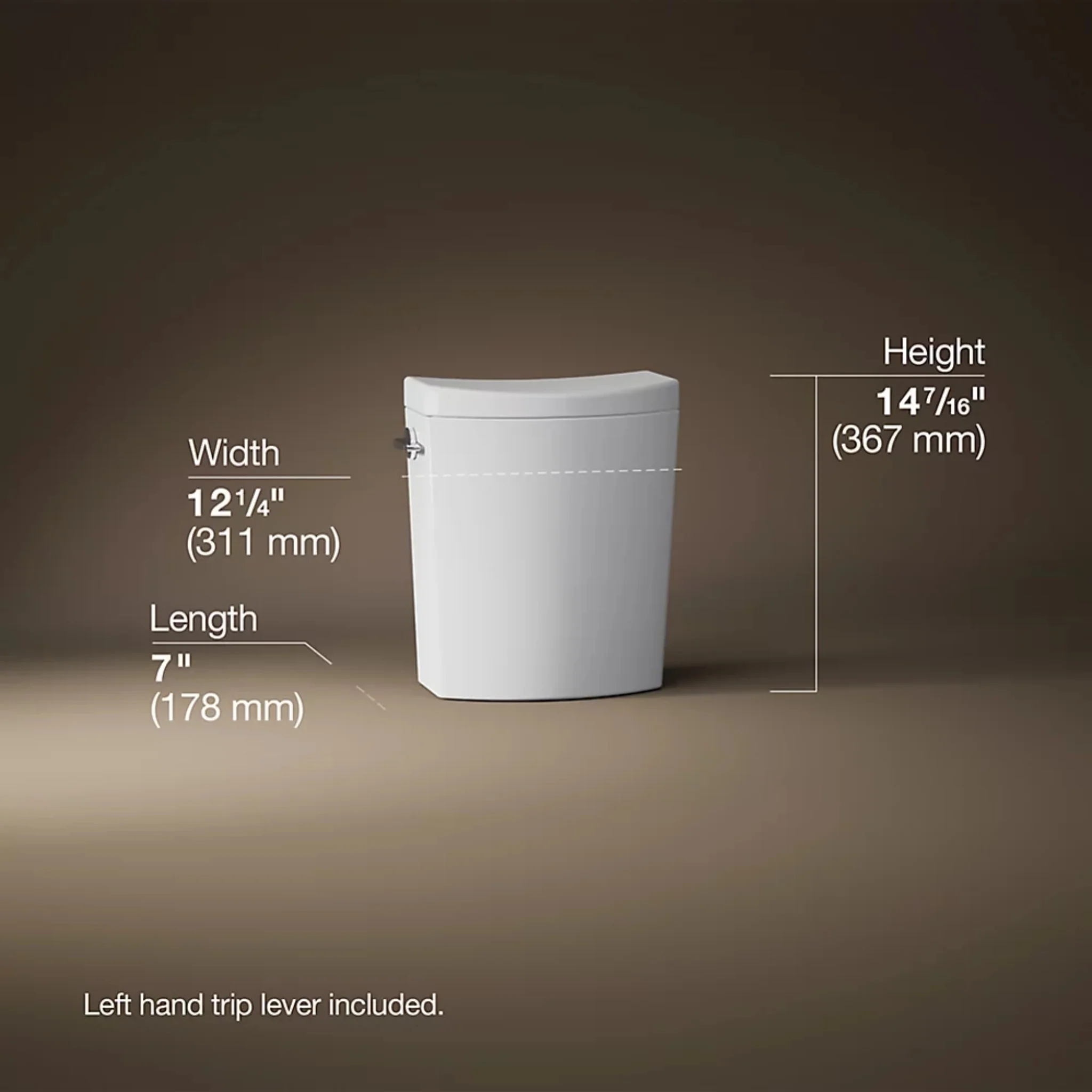PERSUADE CURV DUAL-FUSH TOILET TANK ONLY - Image 12