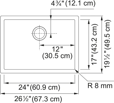 PROFESSIONAL 2.0 SINGLE BOWL UNDERMOUNT SINK - Image 2