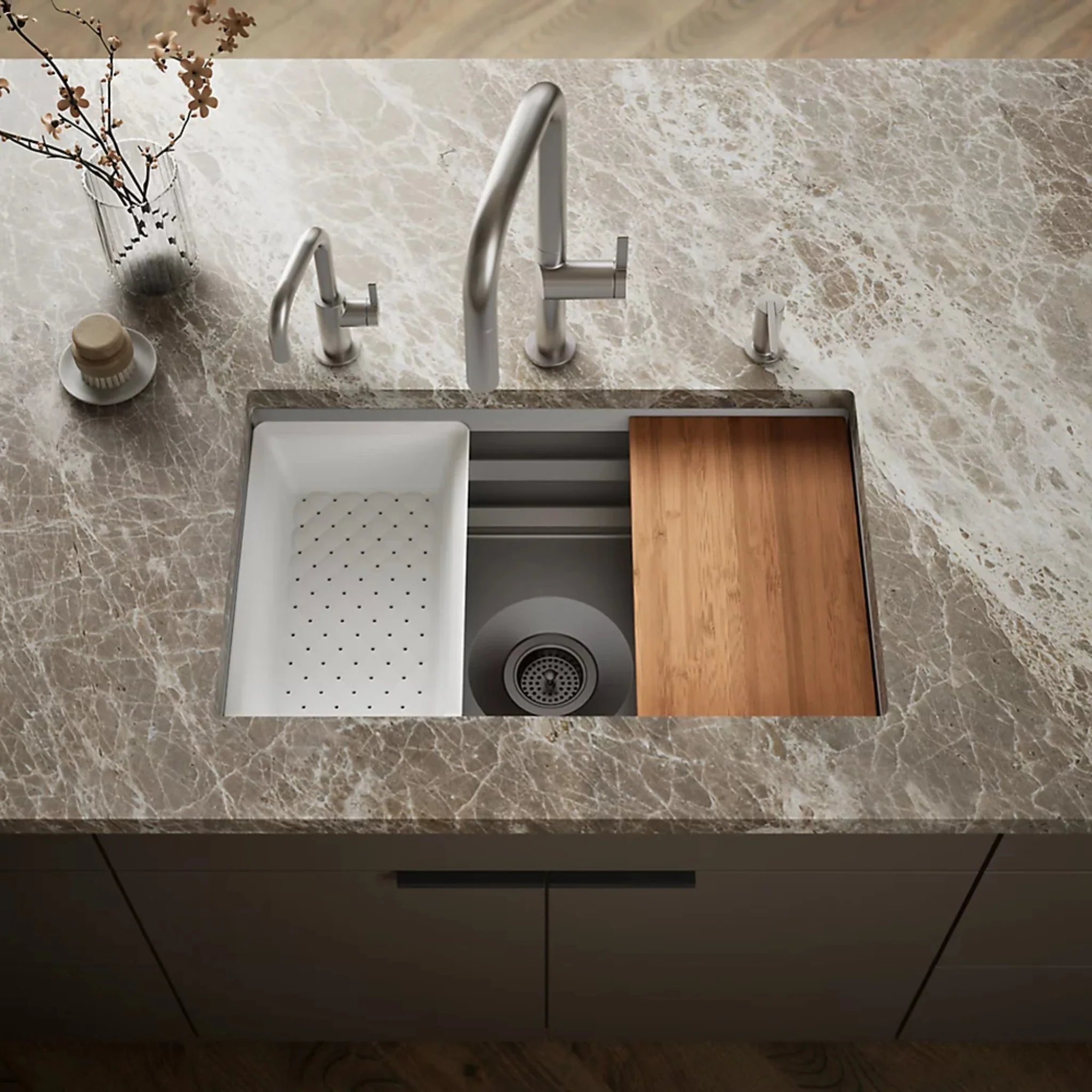 PROLIFIC® 29-INCH UNDERMOUNT SINGLE-BOWL WORKSTATION KITCHEN SINK - Image 2