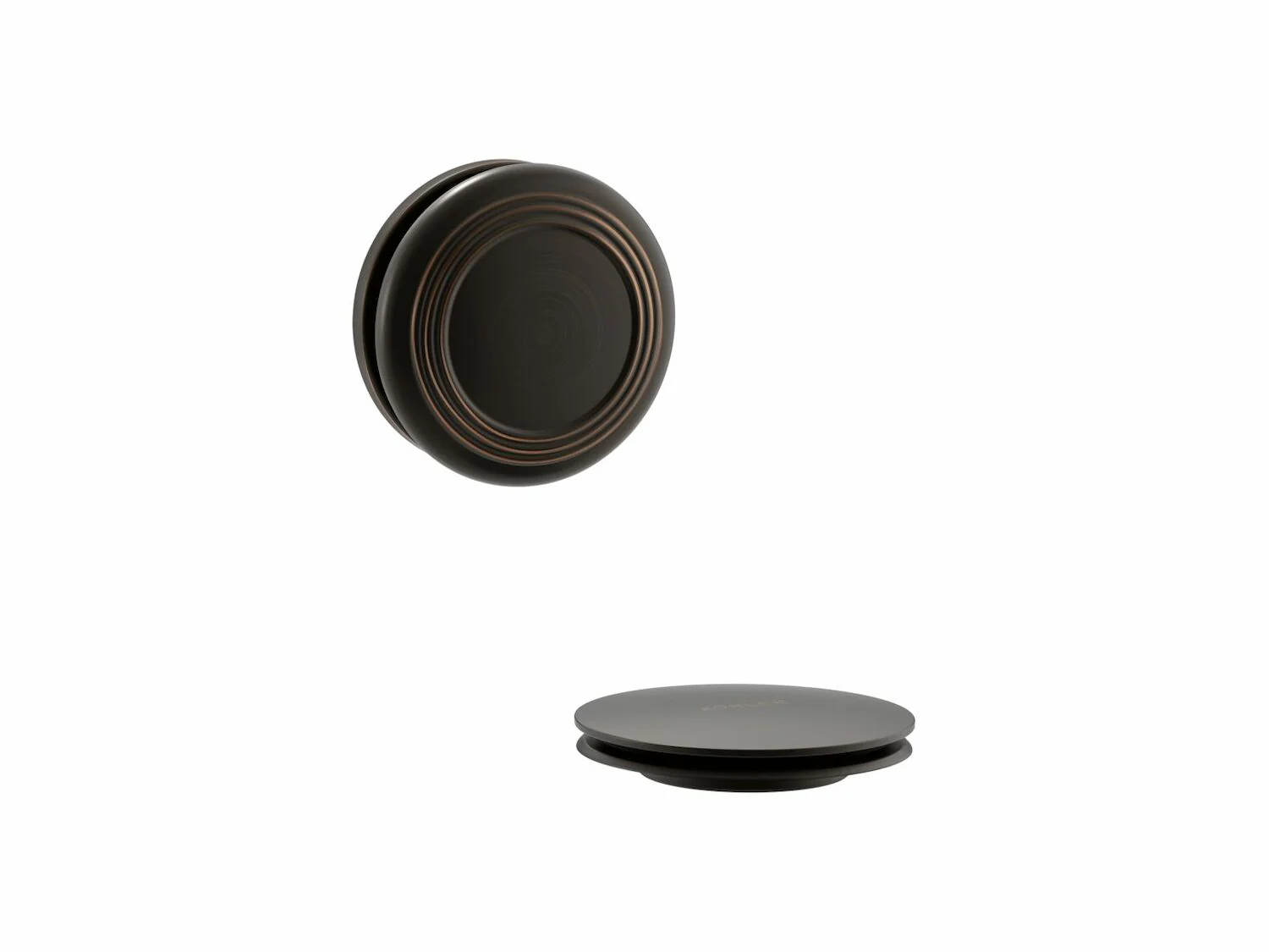 PUREFLO TRADITIONAL PUSH BUTTON BATH DRAIN TRIM