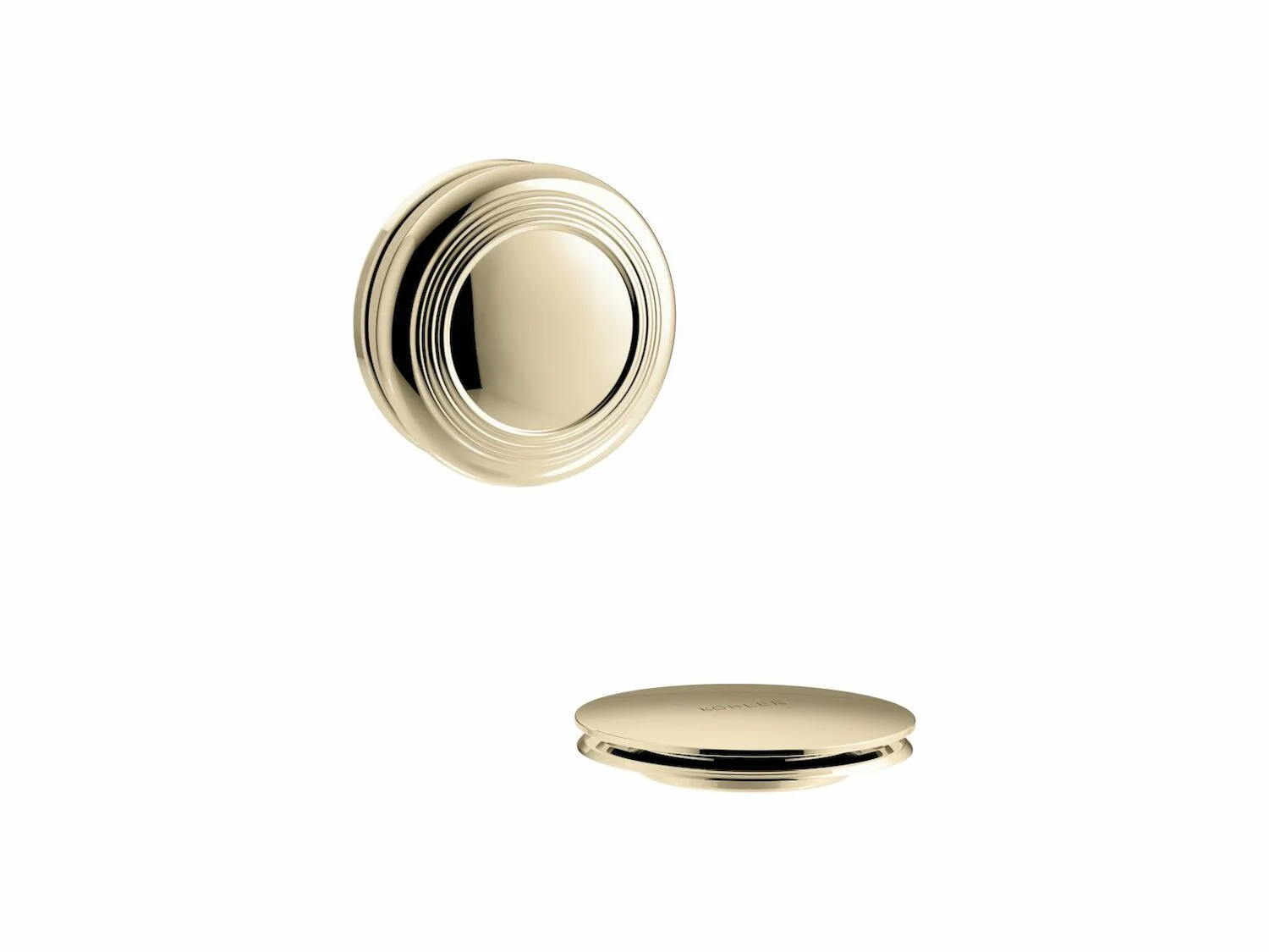 PUREFLO TRADITIONAL PUSH BUTTON BATH DRAIN TRIM - Image 2