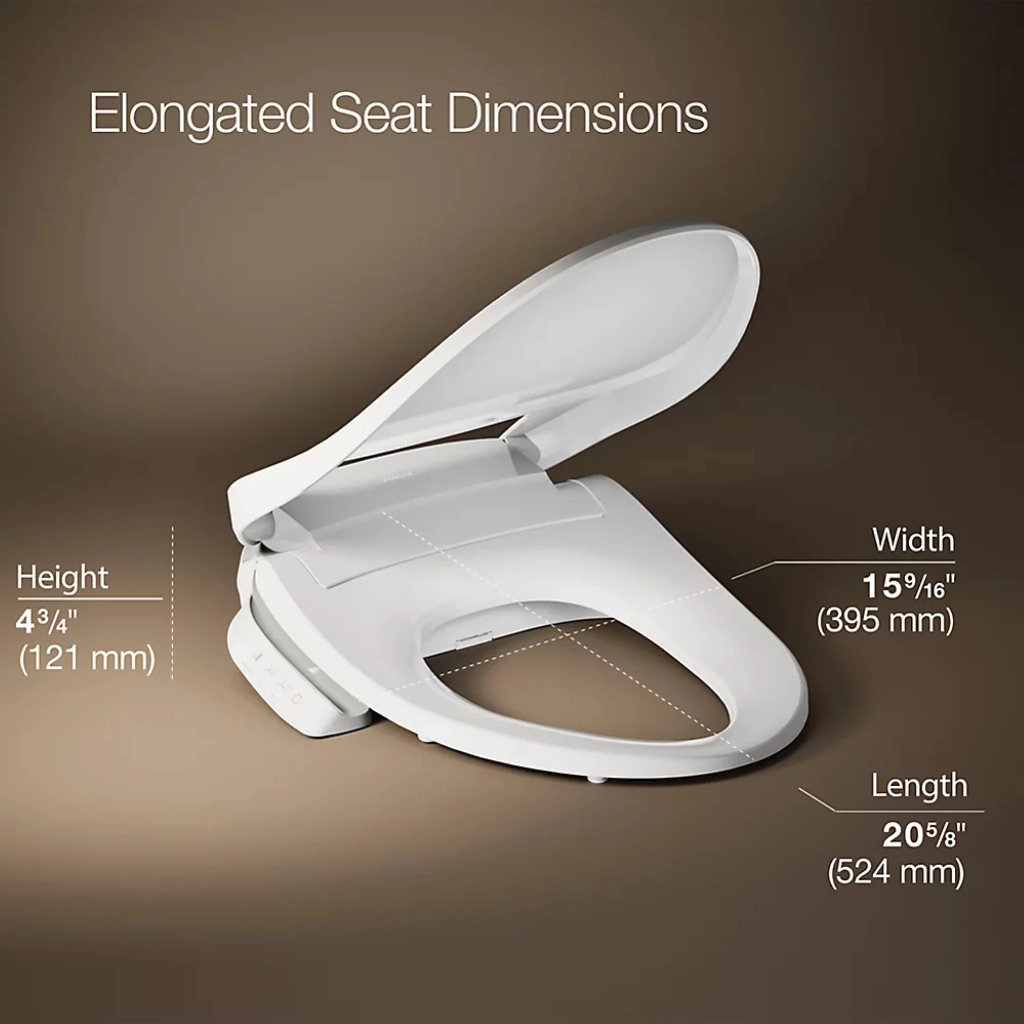 PUREWASH® E545 ELONGATED BIDET TOILET SEAT - Image 9