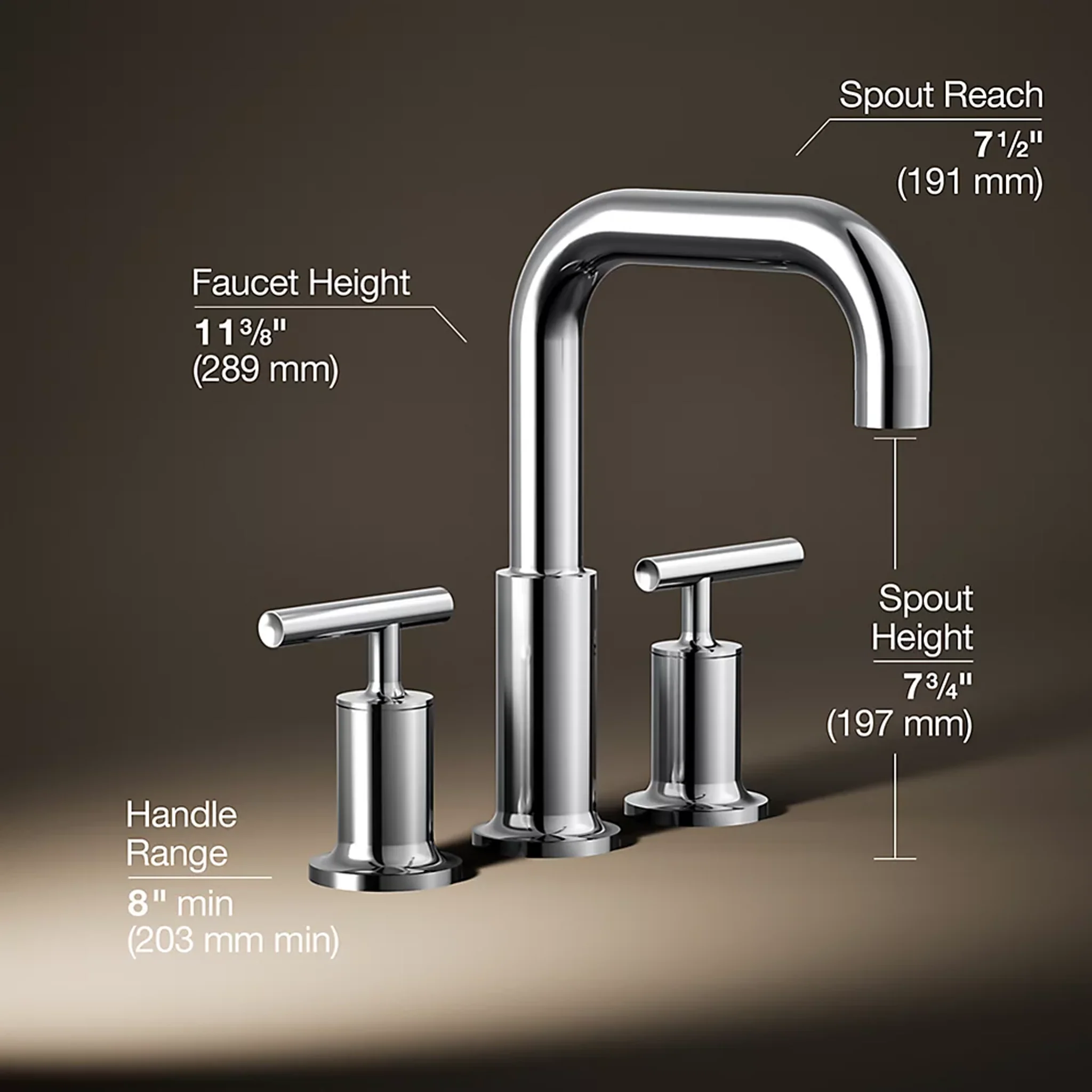 PURIST® DECK MOUNT BATH FAUCET TRIM FOR HIGH-FLOW VALVE WITH LEVER HANDLES - Image 5