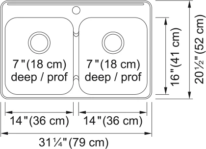 REGINOX DROP IN DOUBLE BOWL STAINLESS STEEL KITCHEN SINK - Image 2
