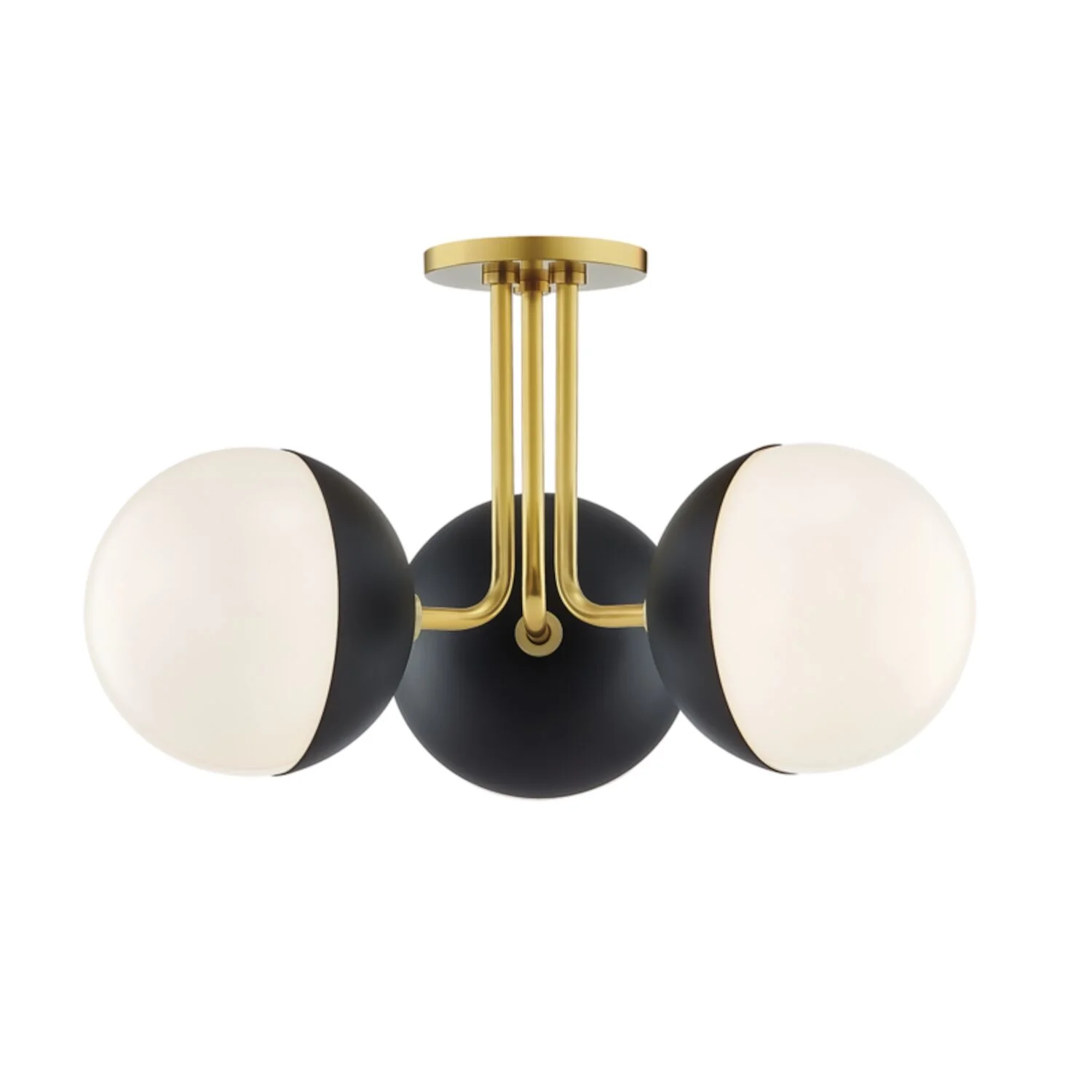 RENEE 3-LIGHT SEMI FLUSH