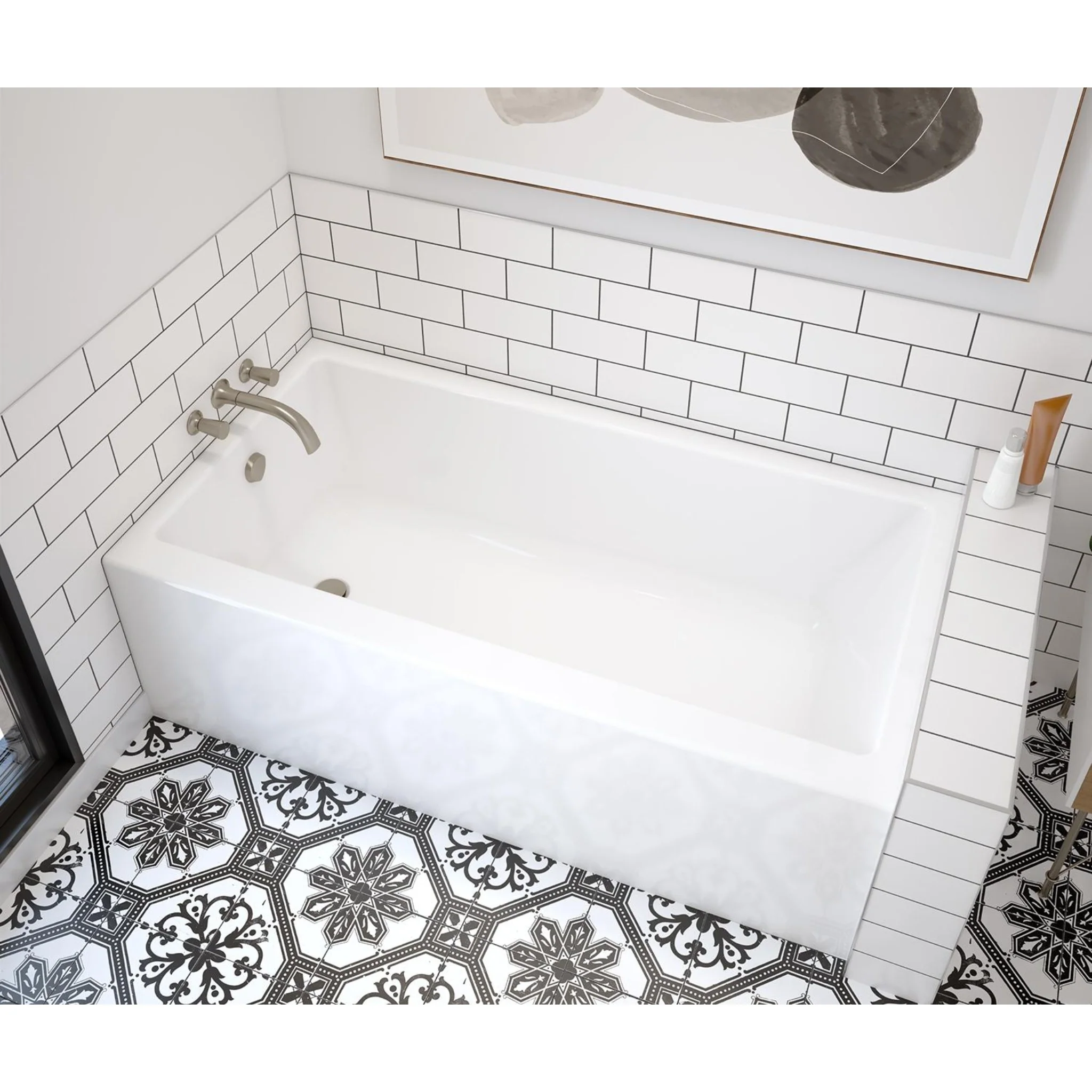 RUBIX 6032 AFR ACRYLIC ALCOVE BATHTUB - Image 2