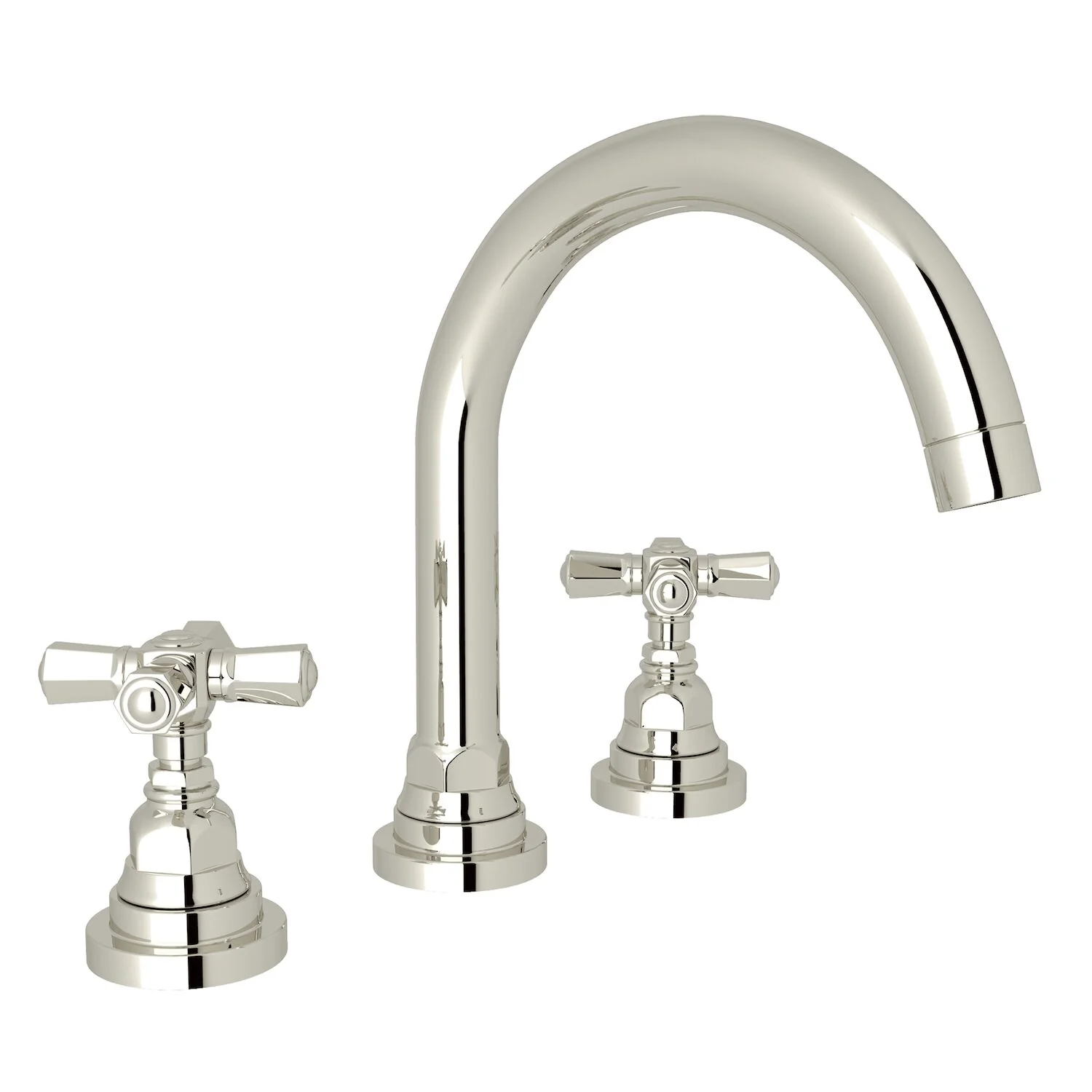 SAN GIOVANNI WIDESPREAD LAVATORY FAUCET WITH C-SPOUT (CROSS HANDLE) - Image 2