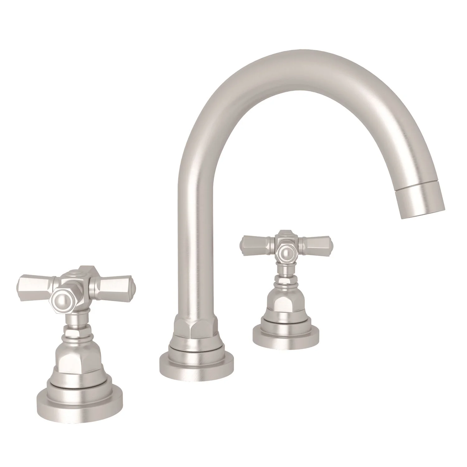 SAN GIOVANNI WIDESPREAD LAVATORY FAUCET WITH C-SPOUT (CROSS HANDLE) - Image 3