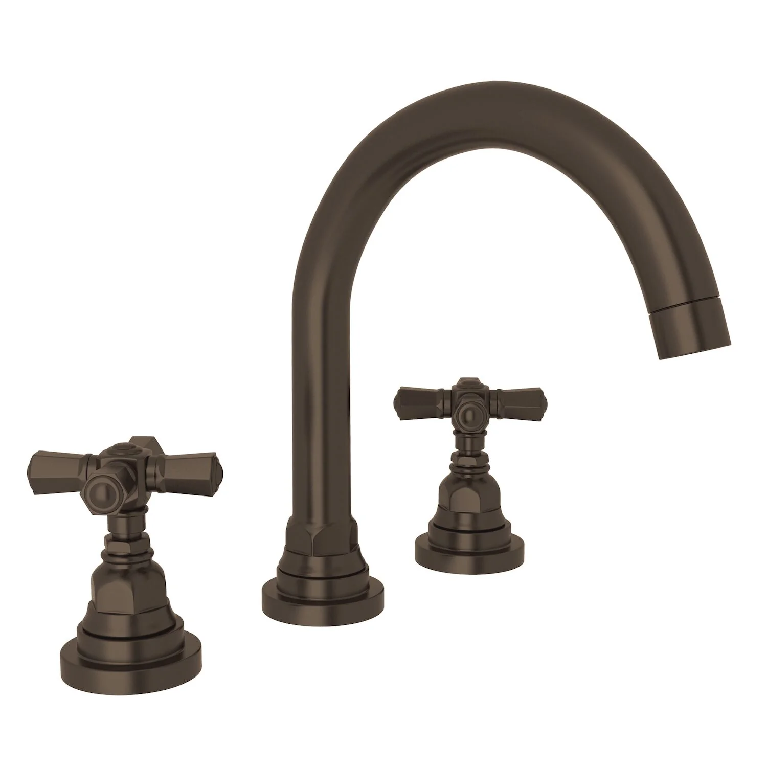 SAN GIOVANNI WIDESPREAD LAVATORY FAUCET WITH C-SPOUT (CROSS HANDLE) - Image 4