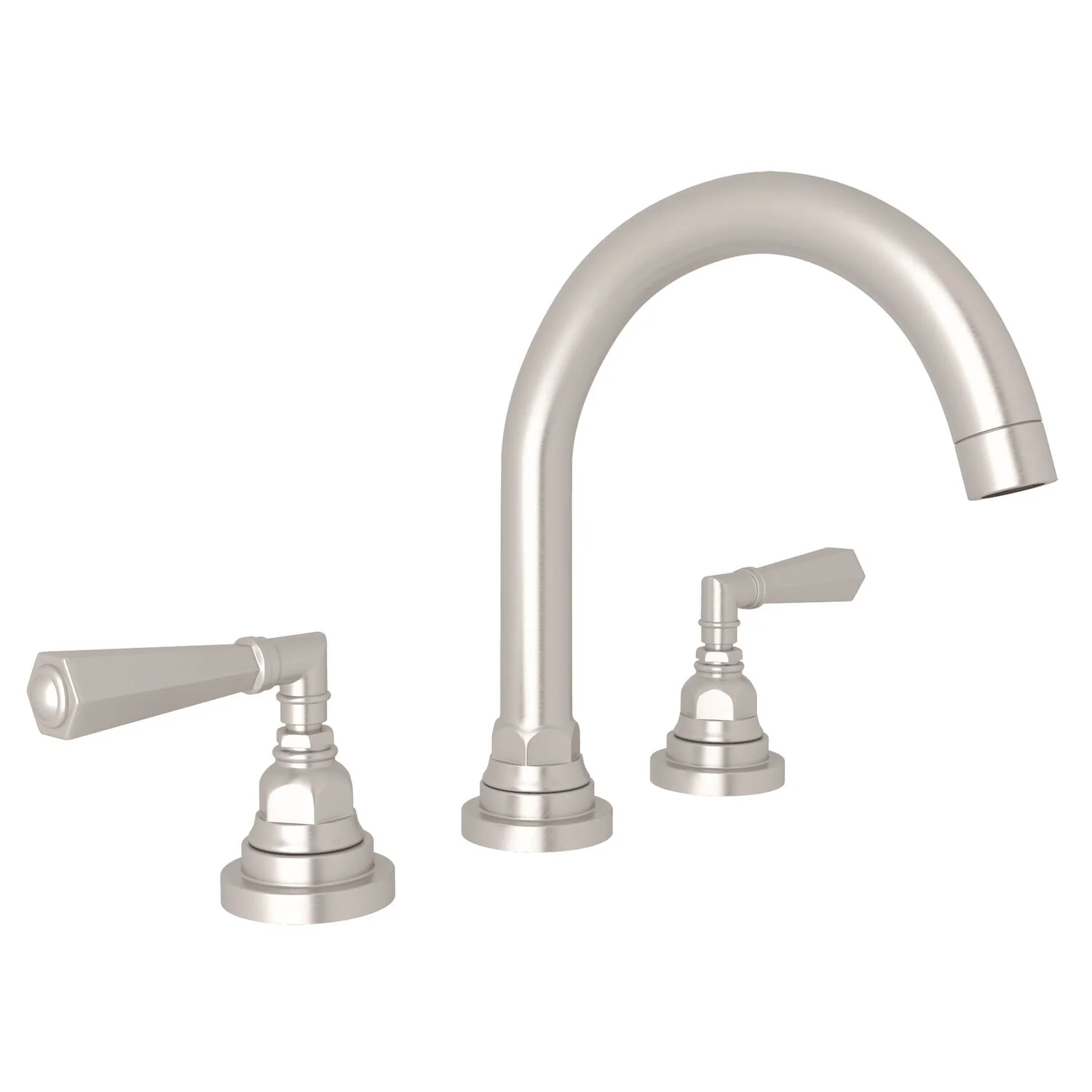 SAN GIOVANNI WIDESPREAD LAVATORY FAUCET WITH C-SPOUT (LEVER HANDLE) - Image 3