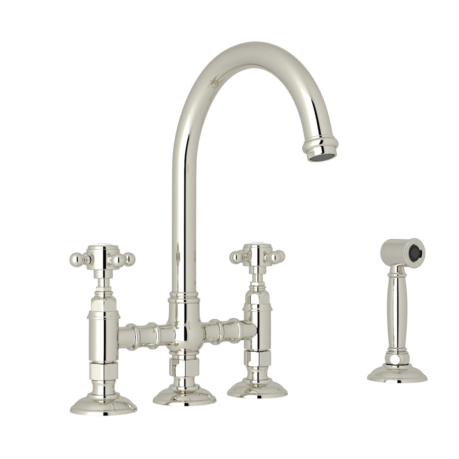 SAN JULIO® BRIDGE KITCHEN FAUCET WITH SIDE SPRAY (CROSS HANDLE) - Image 3