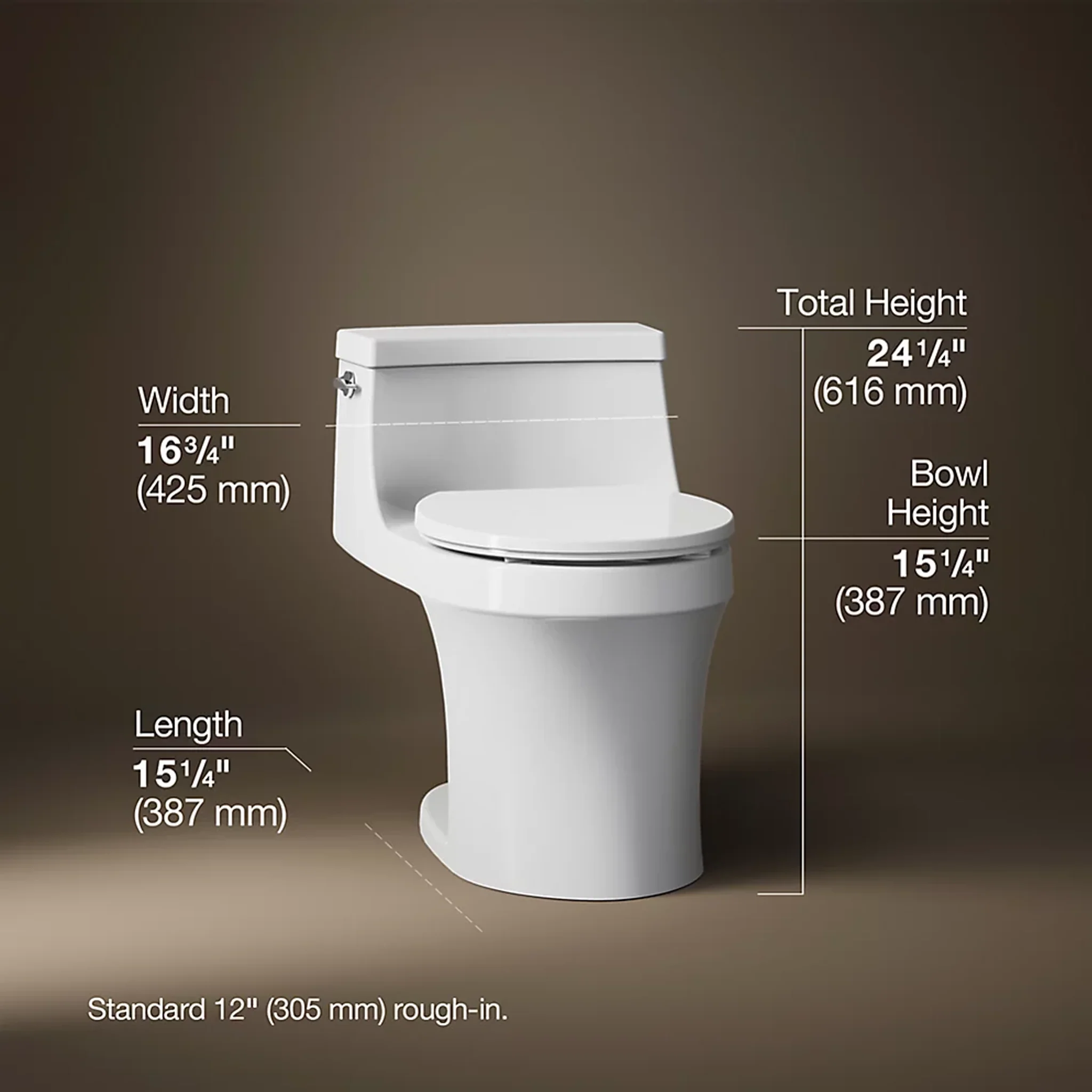 SAN SOUCI ONE-PIECE ROUND-FRONT TOILET - Image 7