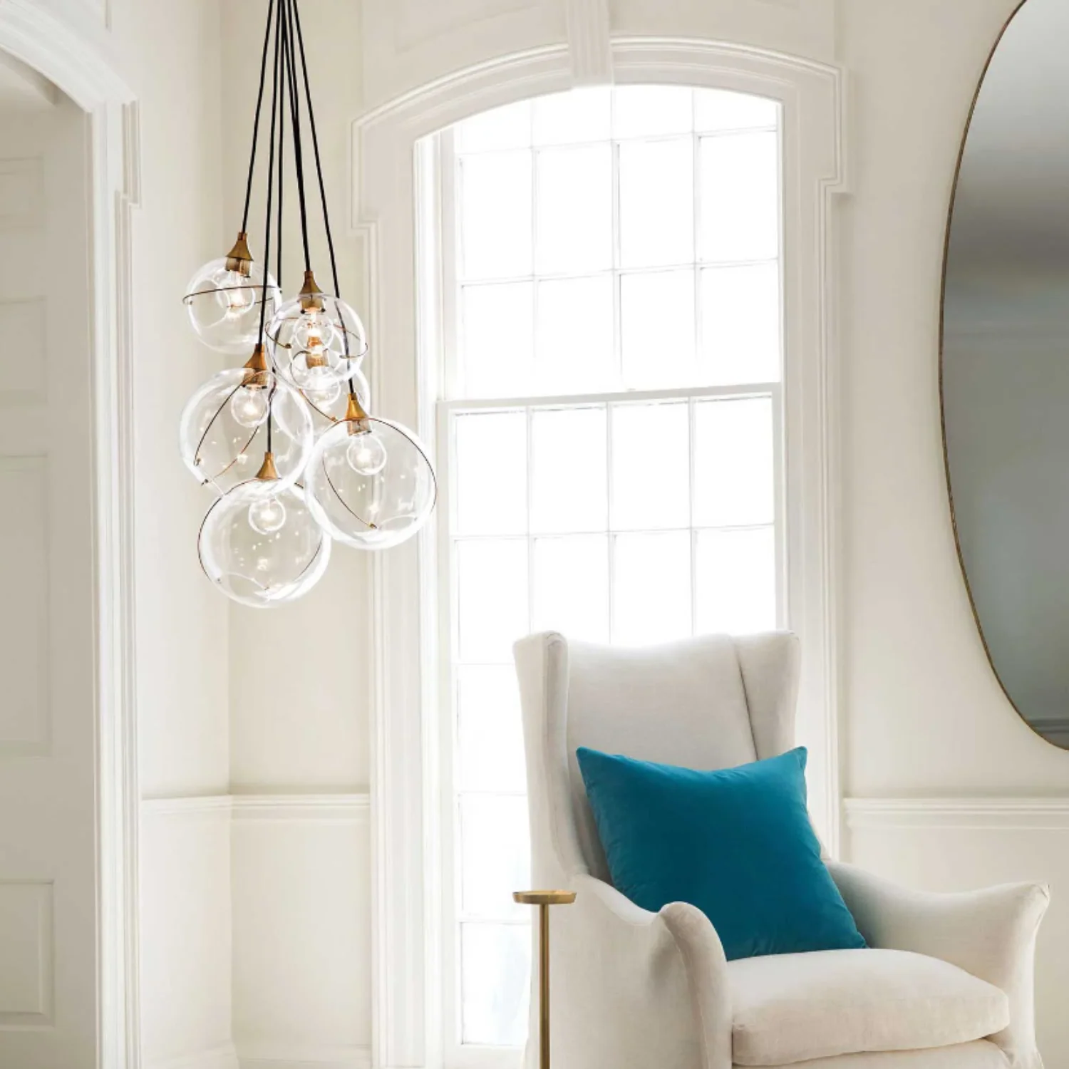 SKYE SIX LIGHT CLUSTER CHANDELIER - Image 3