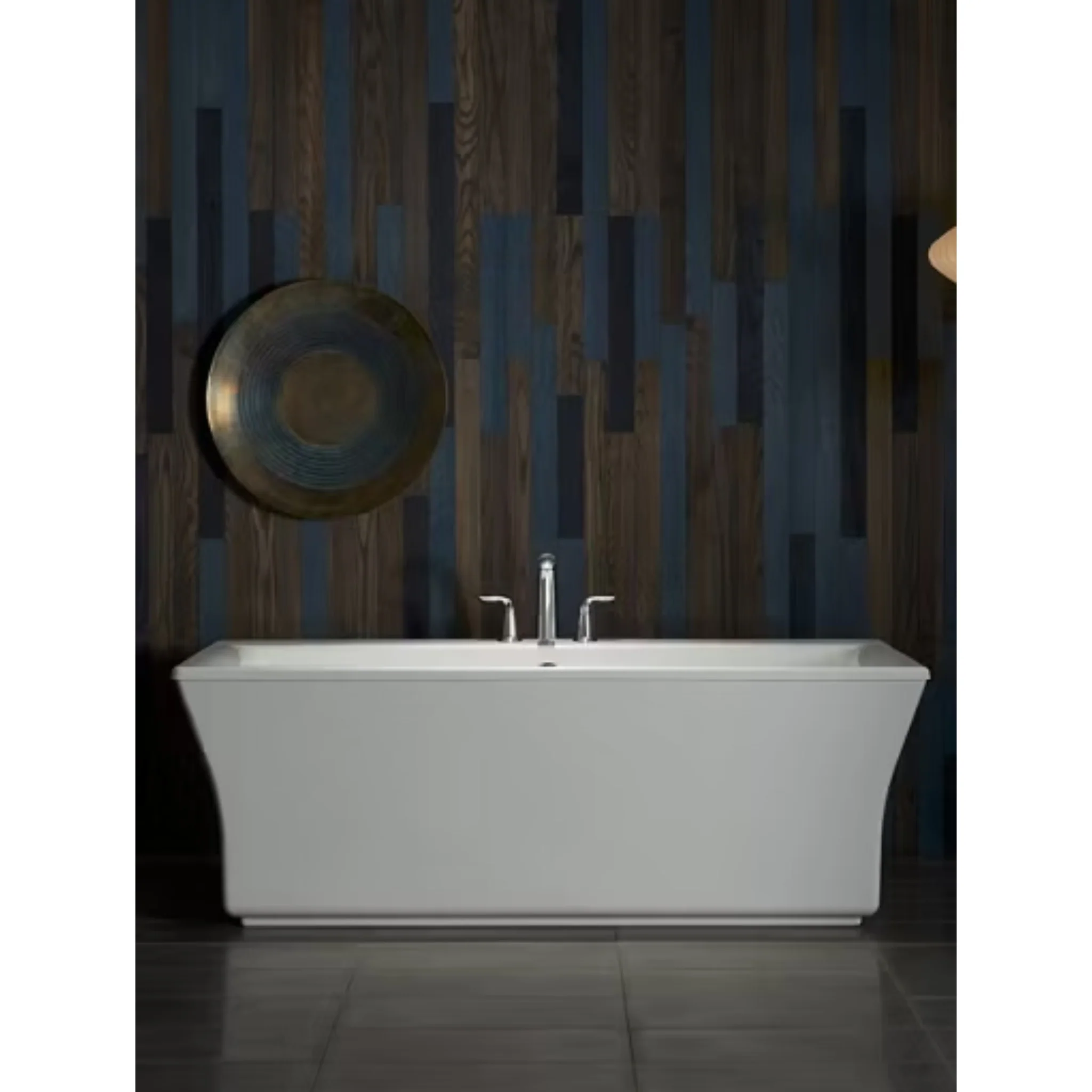 STARGAZE 72 X 36 INCHES FREESTANDING HEATED BUBBLEMASSAGE AIR BATHTUB WITH BASK HEATED SURFACE AND FLUTER SHROUD - Image 2