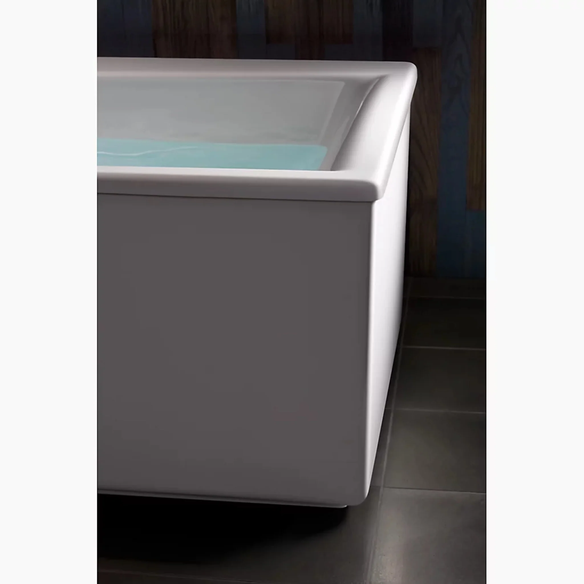 STARGAZE 72 X 36 INCHES FREESTANDING HEATED BUBBLEMASSAGE AIR BATHTUB WITH BASK HEATED SURFACE AND STRAIGHT SHROUD - Image 3