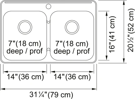 STEEL QUEEN DROP IN DOUBLE BOWL STAINLESS STEEL KITCHEN SINK - Image 3