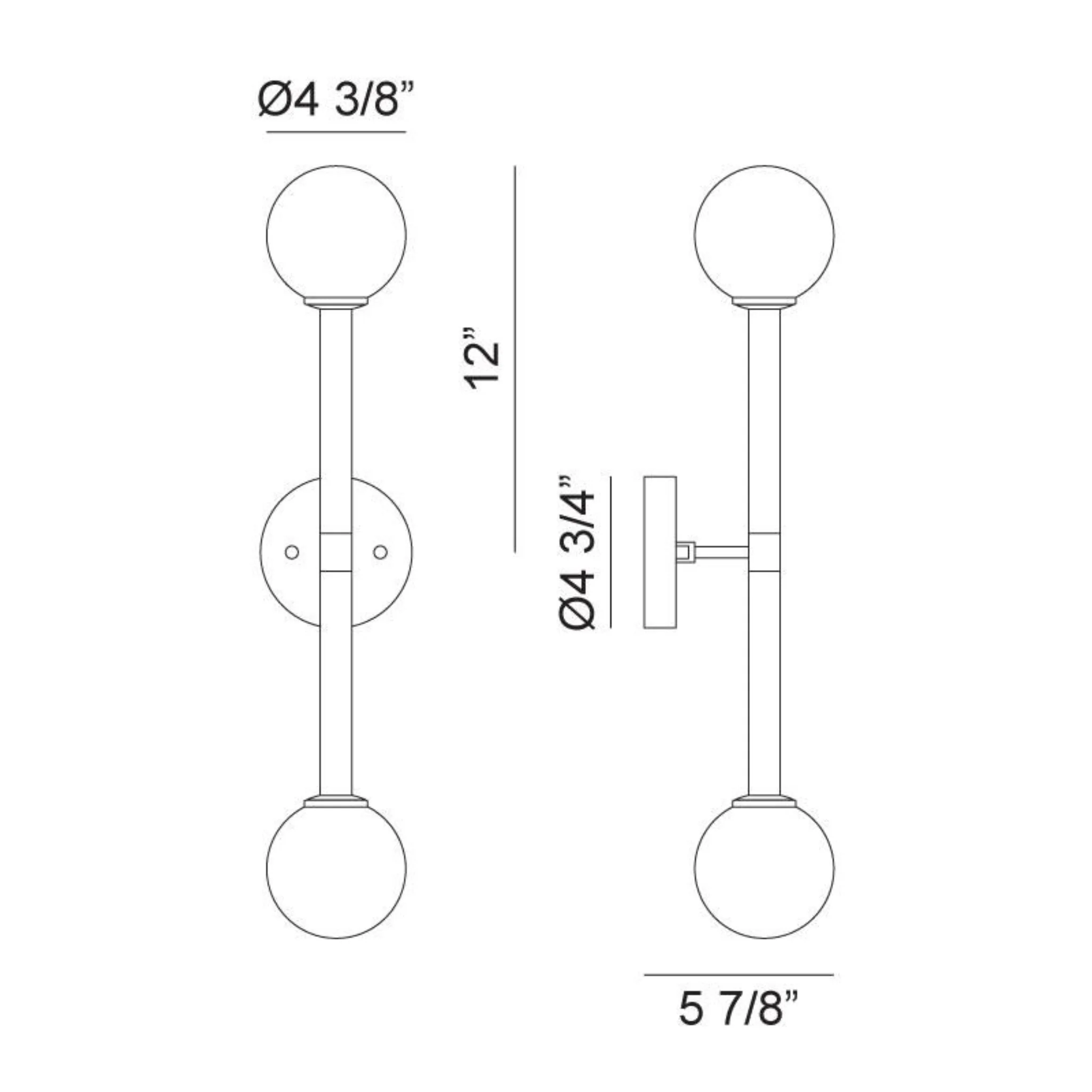 STELLAR 2-LIGHT 24-INCH WALL SCONCE - Image 5