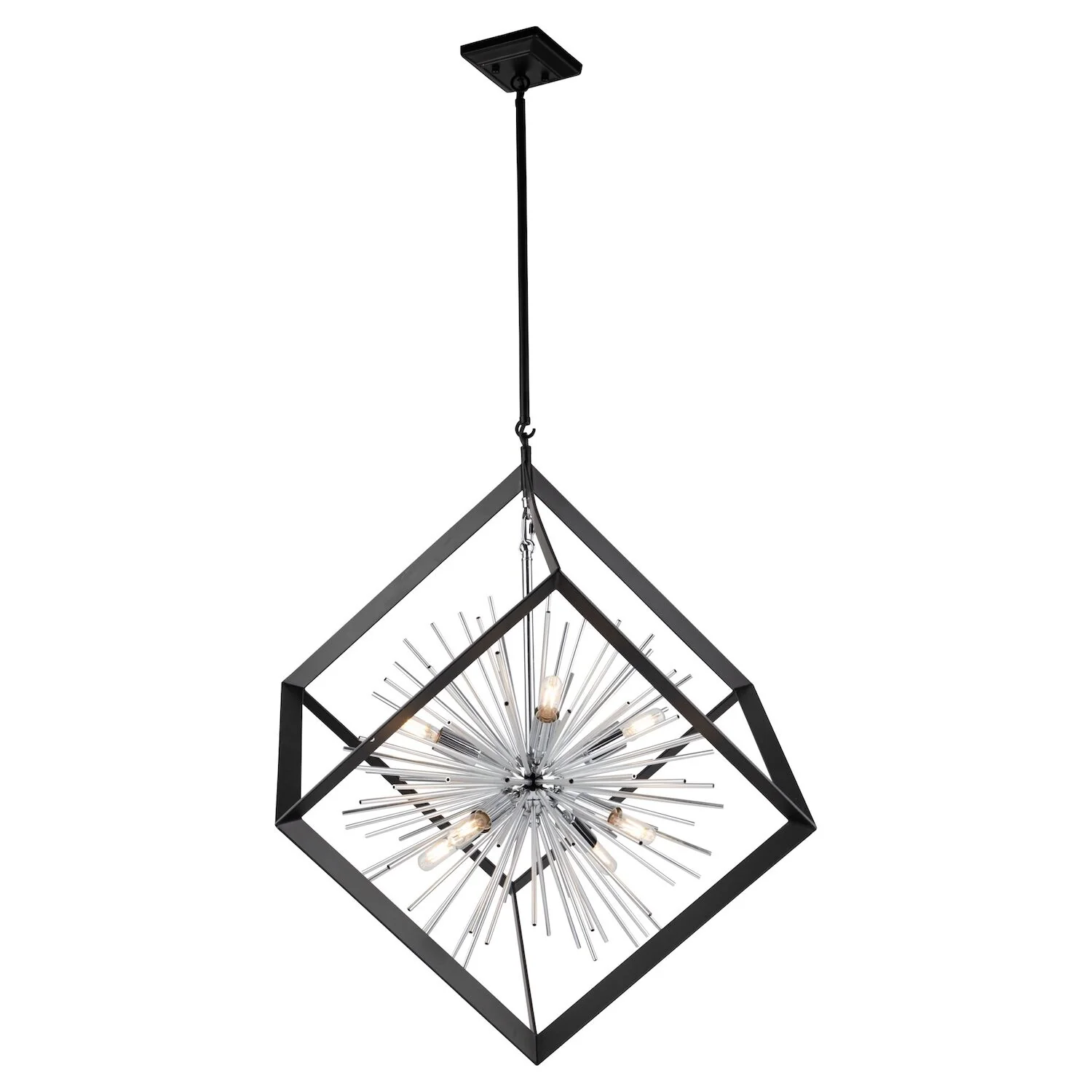 SUNBURST 31-INCH EIGHT LIGHT CHANDELIER - Image 2