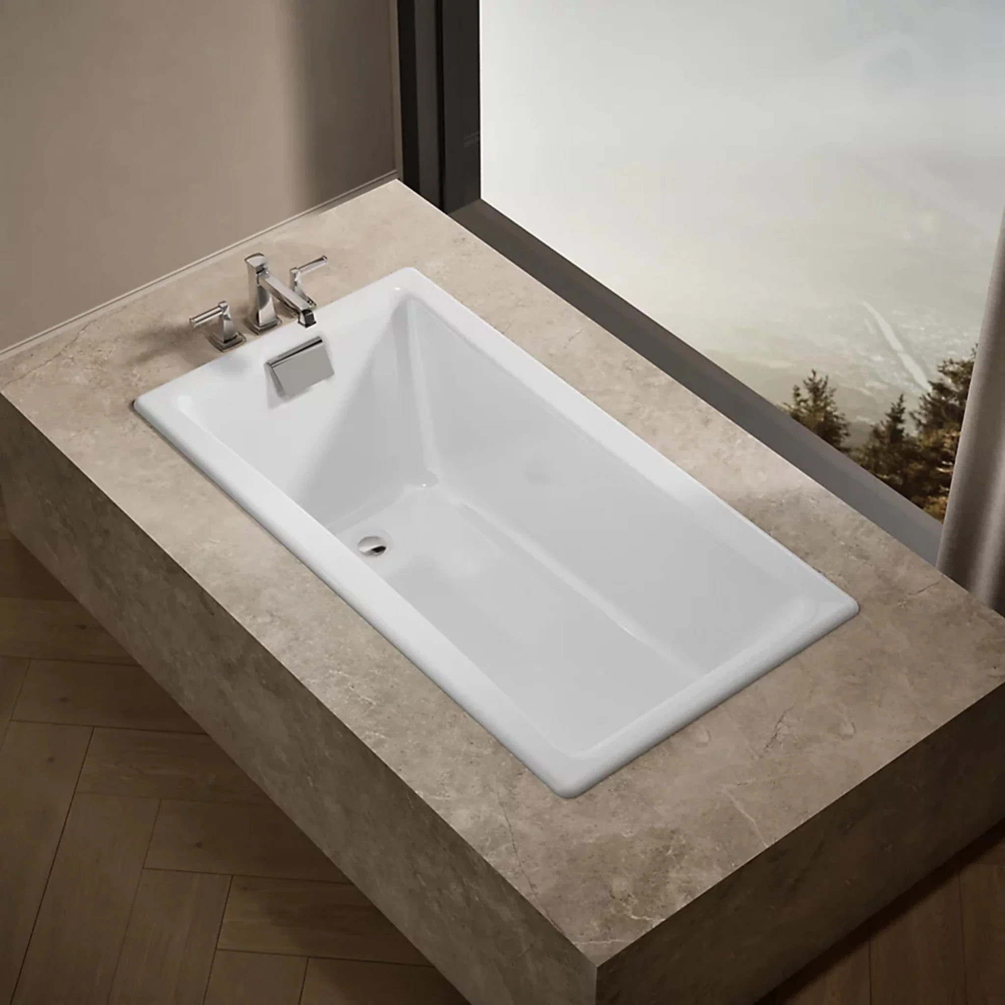 TEA-FOR-TWO 60 X 32 INCHES DROP-IN BATHTUB - Image 2