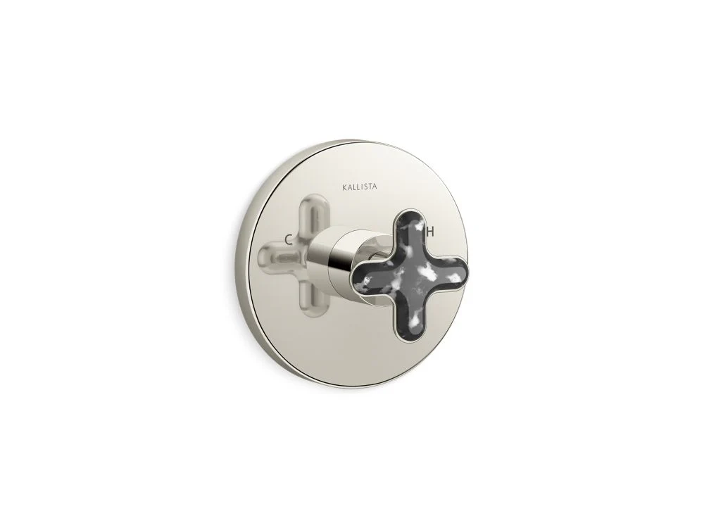 THERMOSTATIC TRIM, ZEBRA JASPER CROSS HANDLE - Image 5