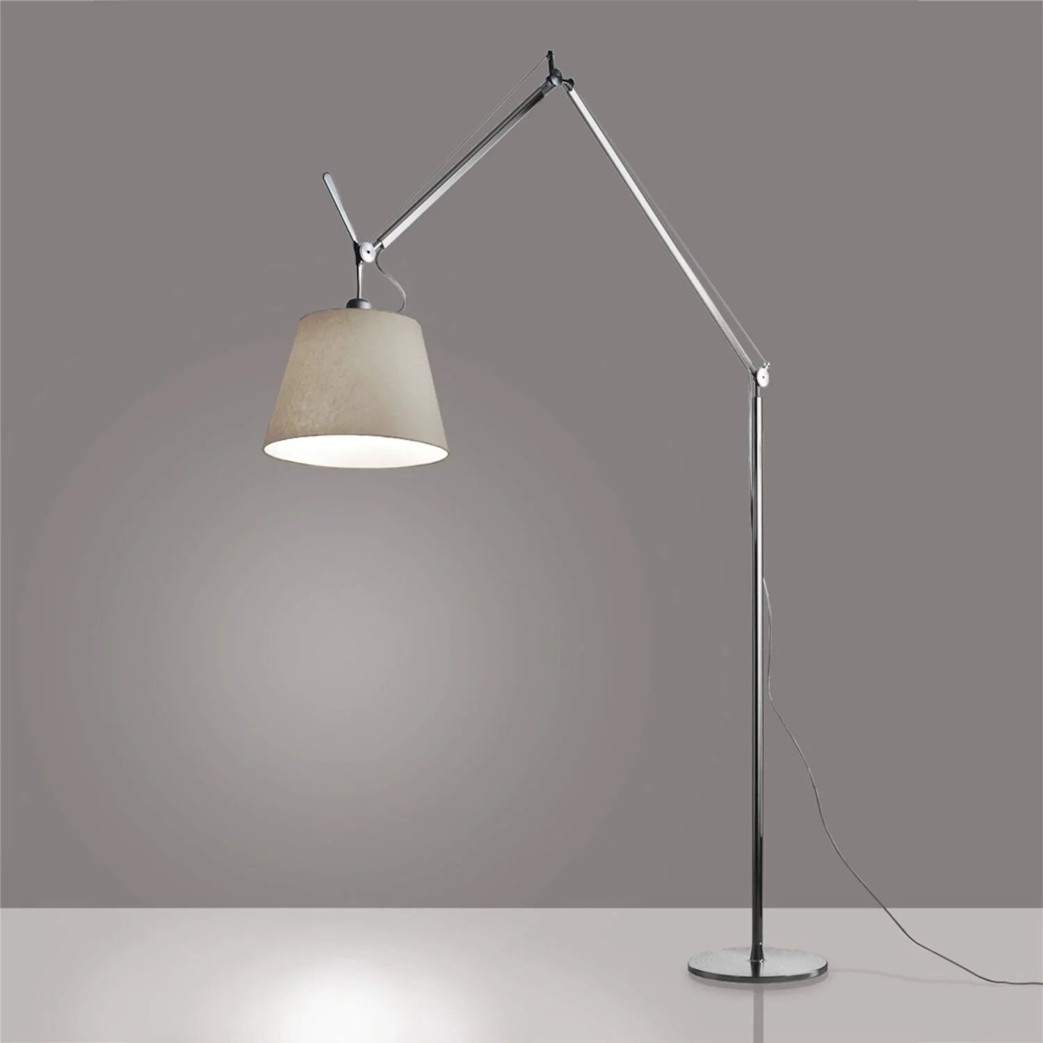 TOLOMEO MEGA FLOOR LAMP WITH 17-INCH DIFFUSER