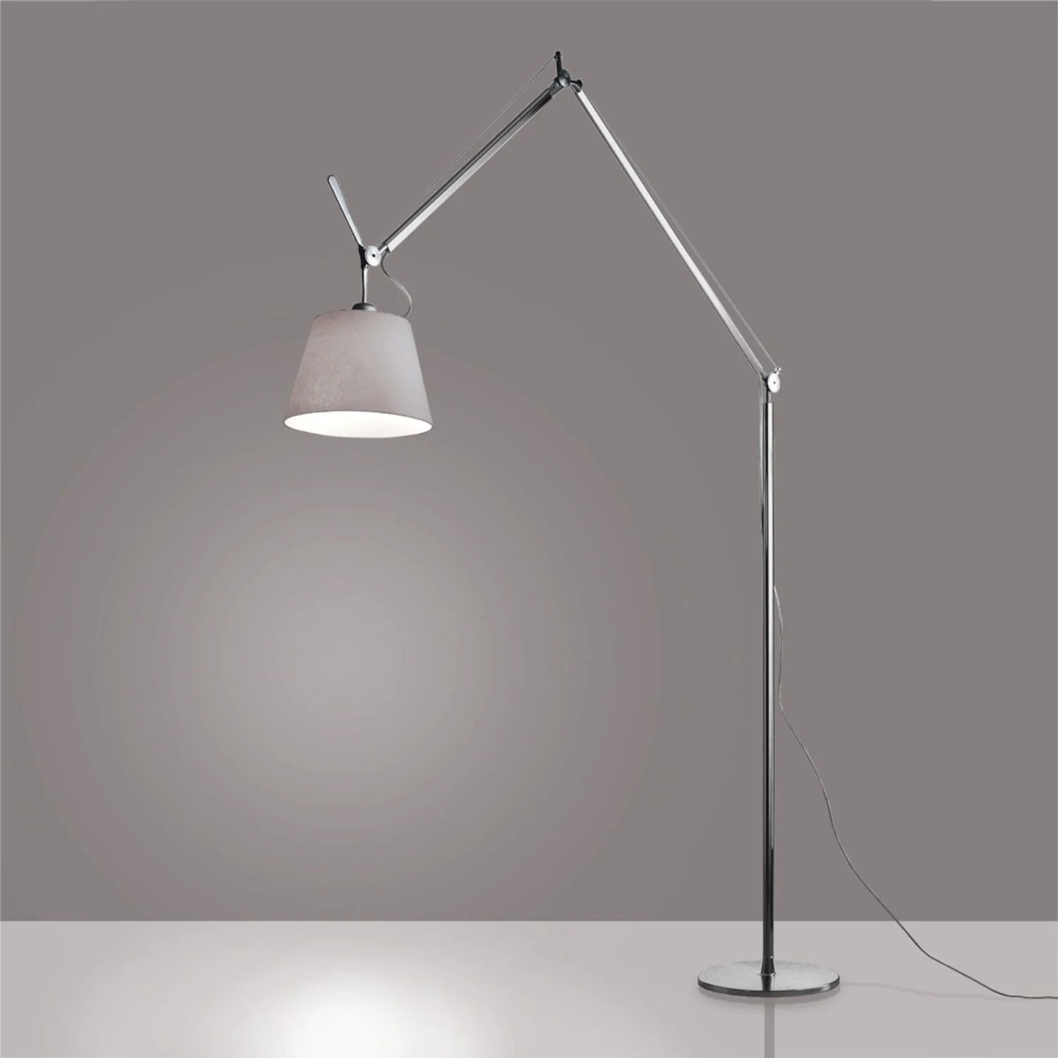 TOLOMEO MEGA LED FLOOR LAMP WITH 12-INCH DIFFUSER - Image 2