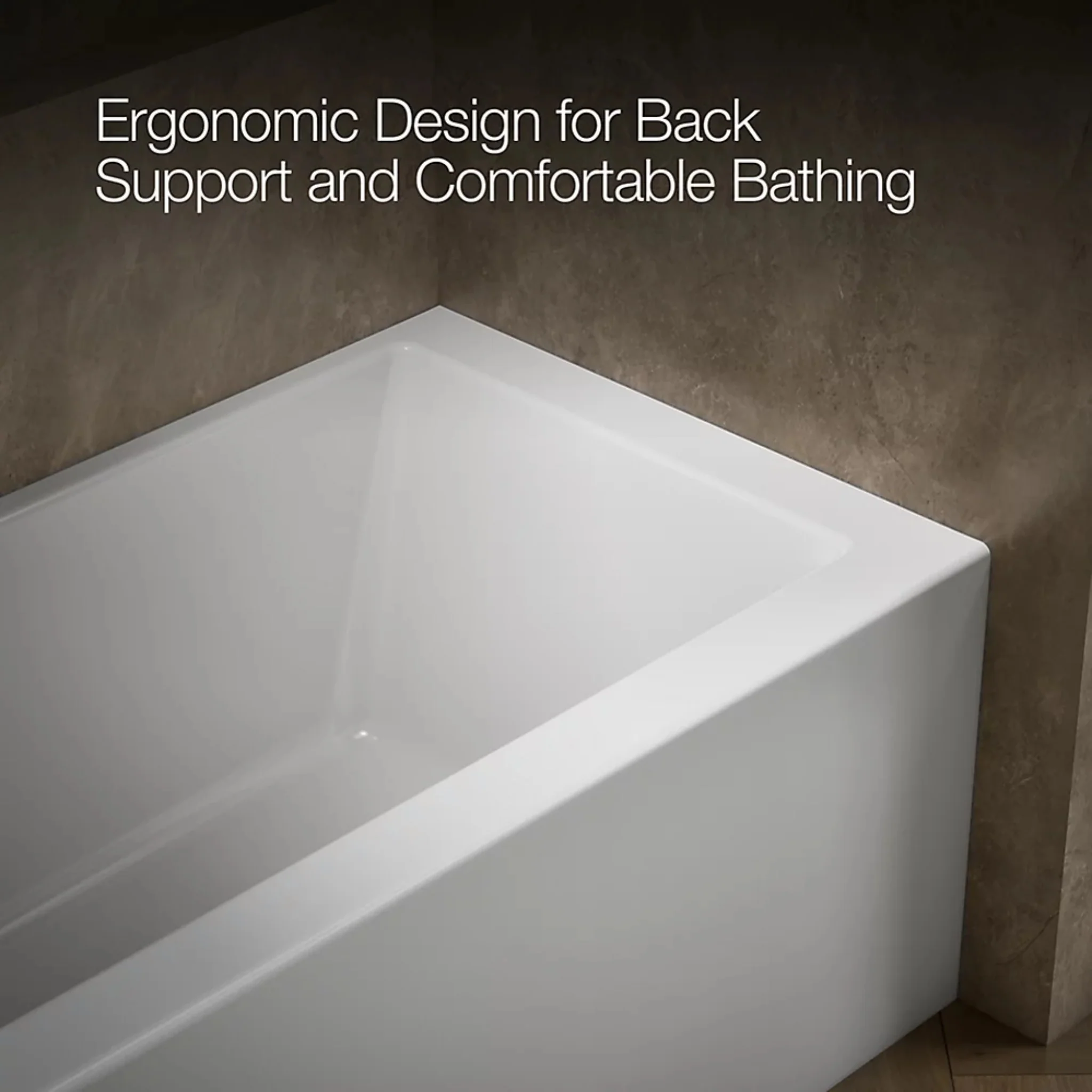 UNDERSCORE RECTANGLE 60 X 30 INCHES ALCOVE BATHTUB WITH INTEGRAL APRON AND FLANGE - Image 8