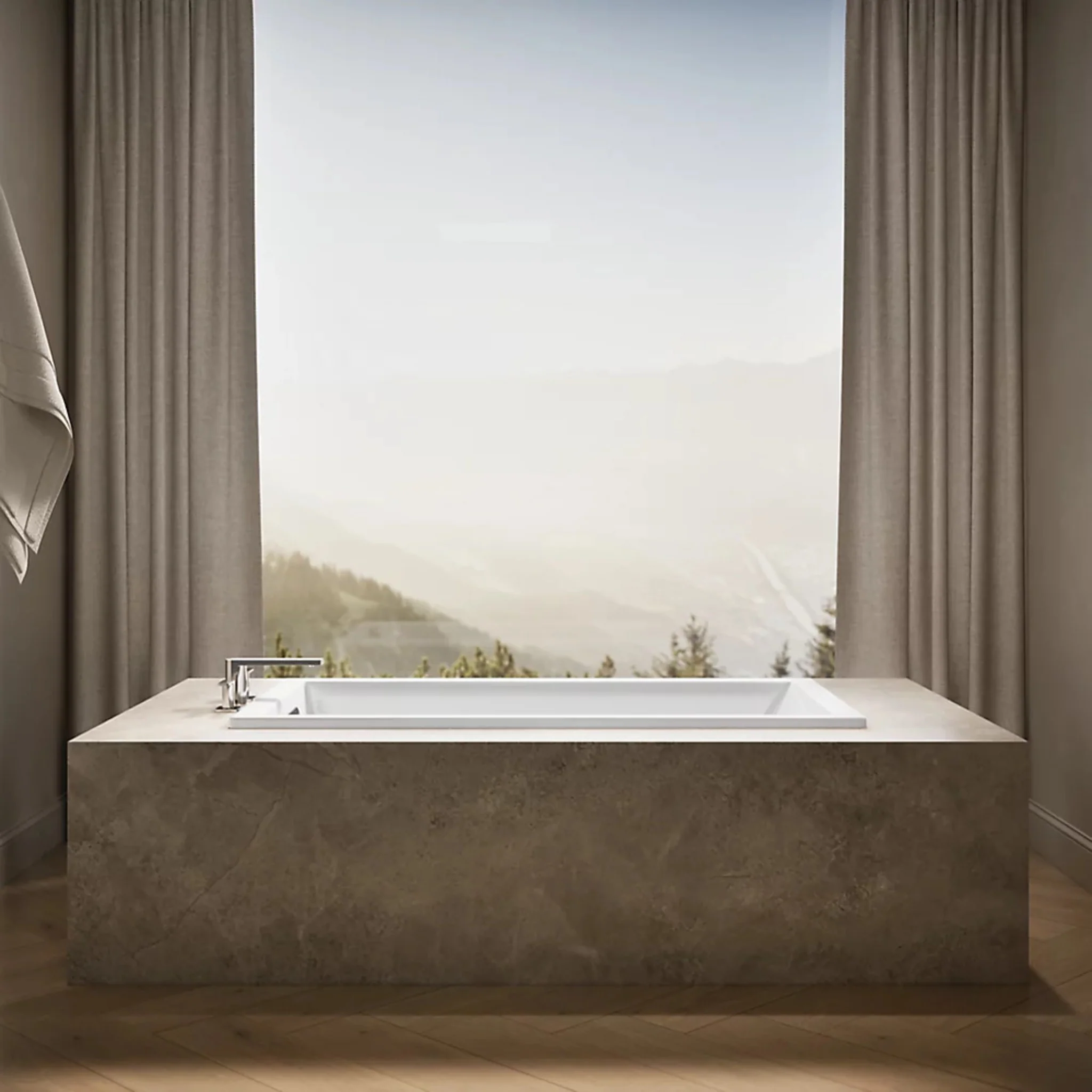 UNDERSCORE RECTANGLE 60 X 32 INCHES DROP-IN BATHTUB - Image 10