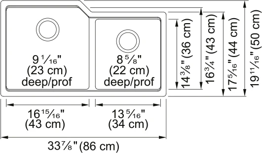 URBAN DOUBLE BOWL UNDERMOUNT SINK - Image 8