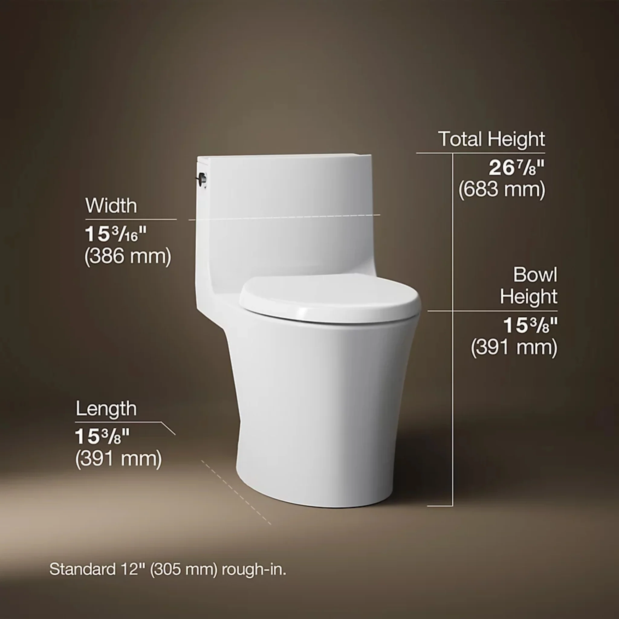 VEIL ONE-PIECE ELONGATED TOILET WITH SKIRTED TRAPWAY AND DUAL-FLUSH - Image 8