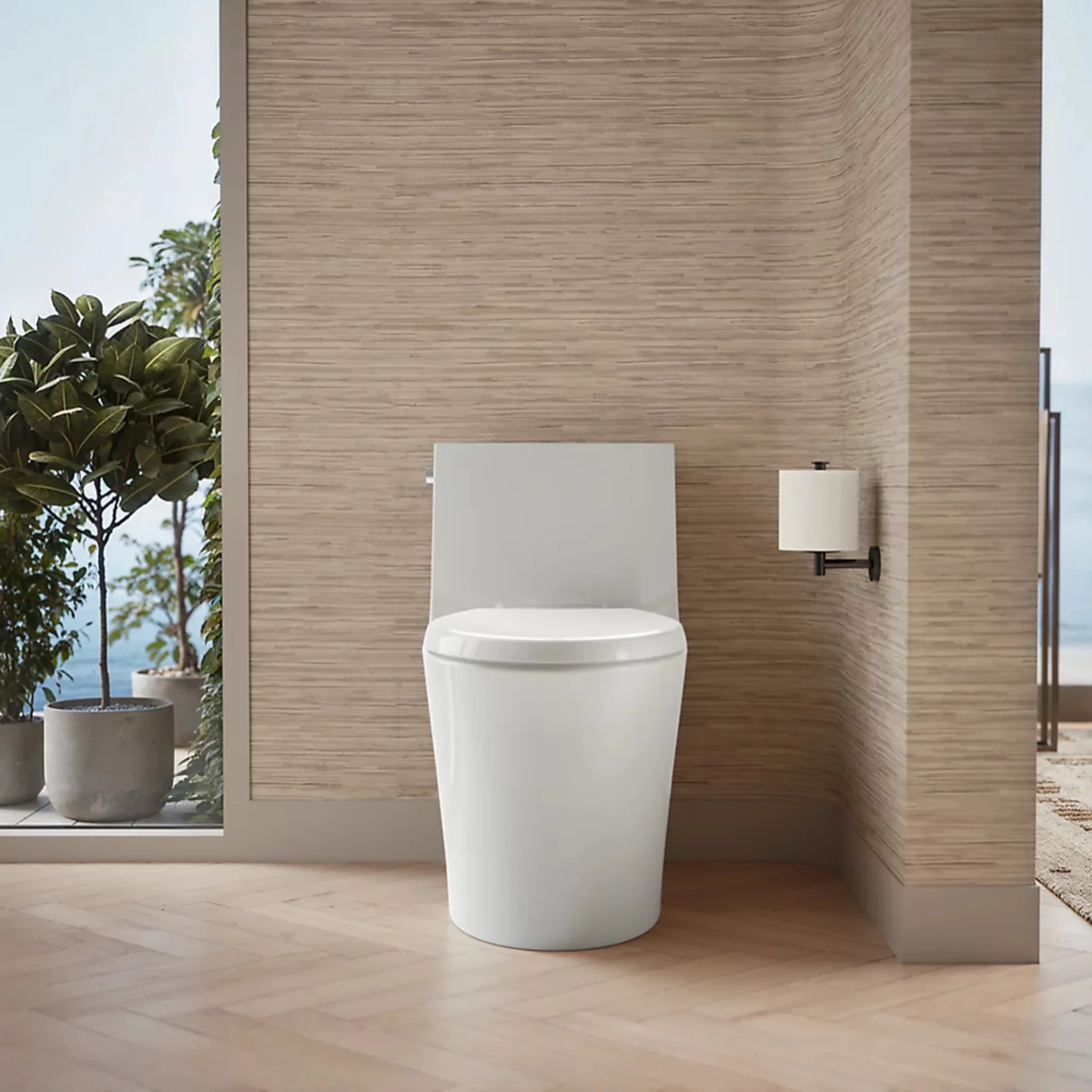 VEIL ONE-PIECE ELONGATED TOILET WITH SKIRTED TRAPWAY AND DUAL-FLUSH - Image 9