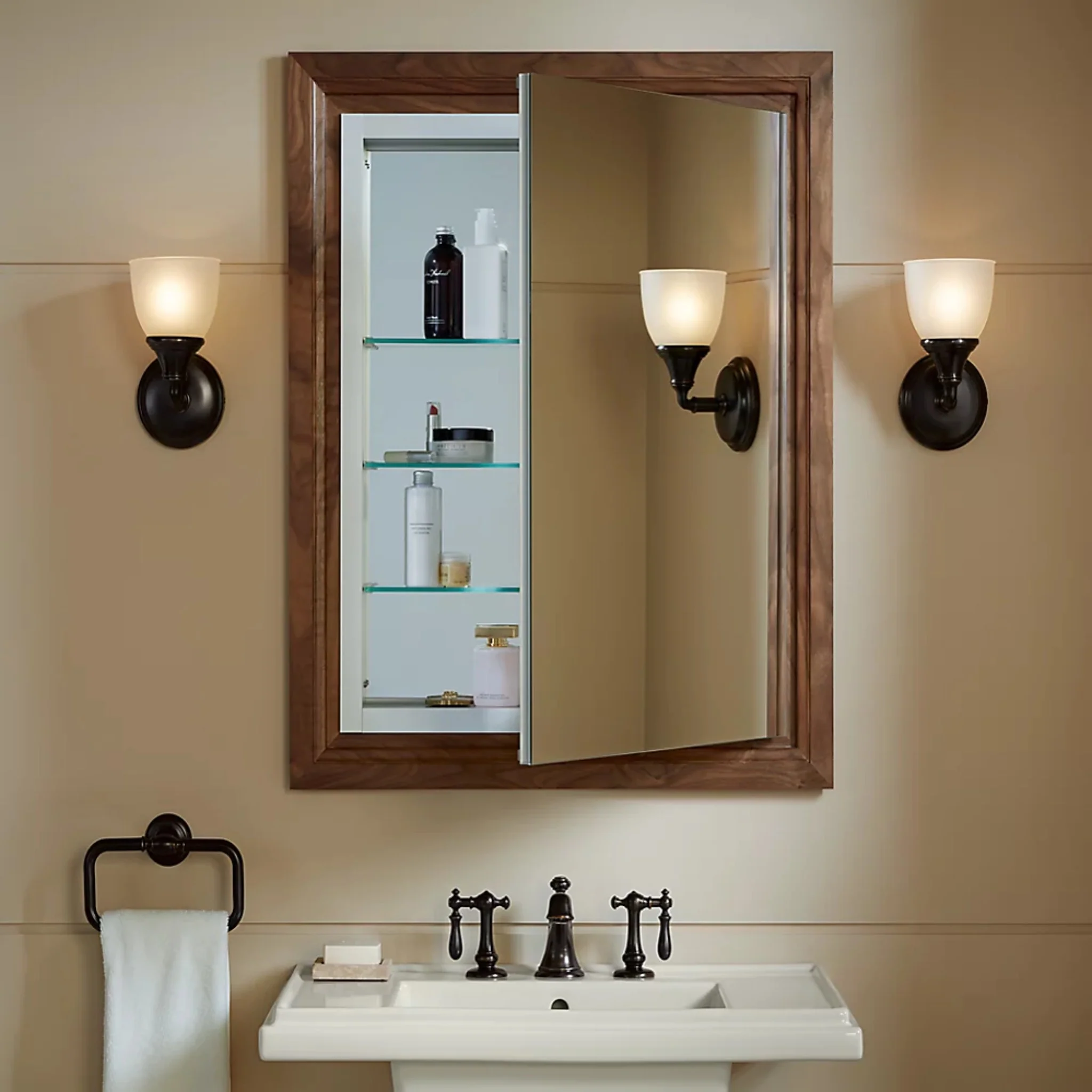 VERDERA 24 X 30 INCHES MEDICINE CABINET WITH PULL-OUT MIRROR - Image 5