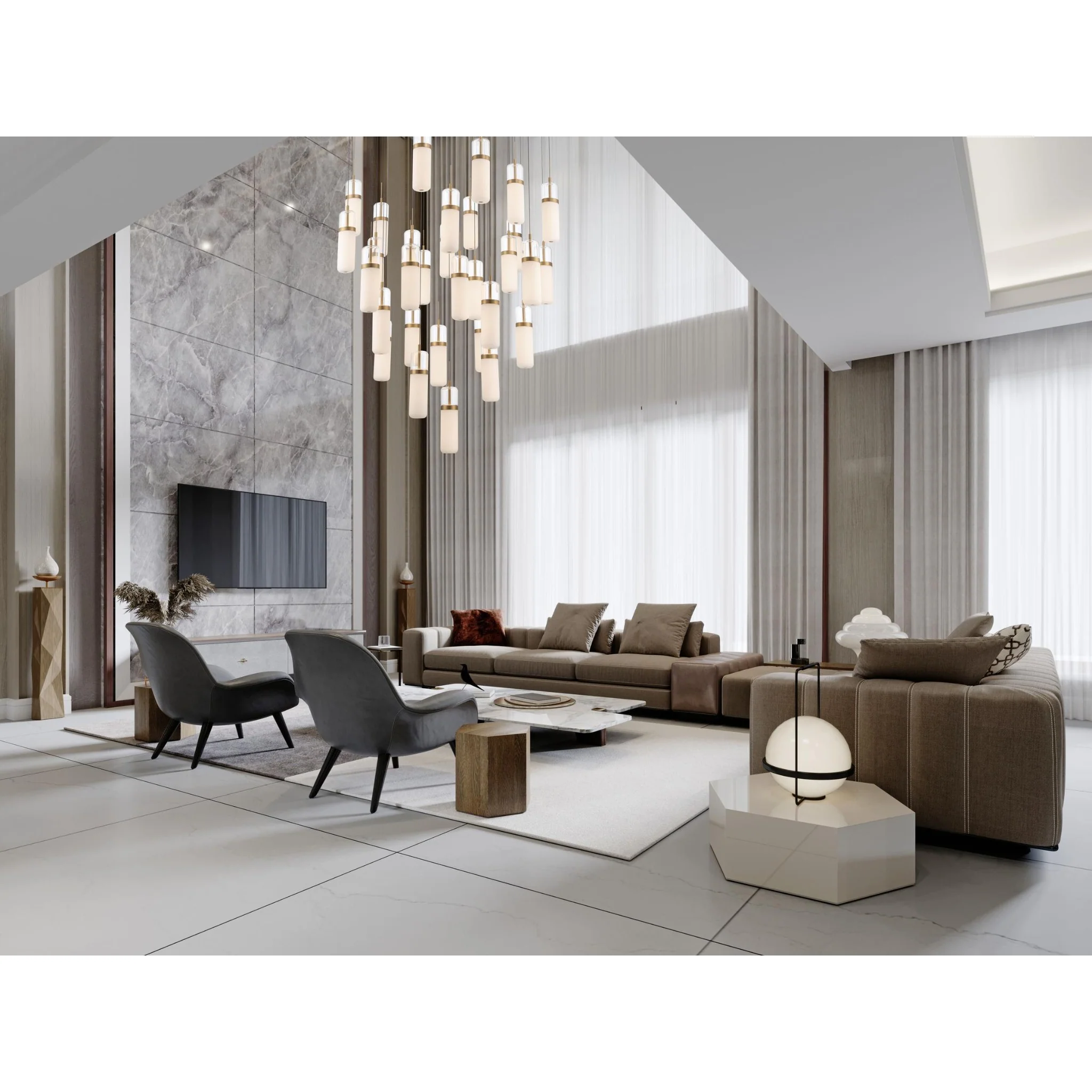 VERONA RECTANGULAR LED CHANDELIER (MULTIPLE SIZES) - Image 21