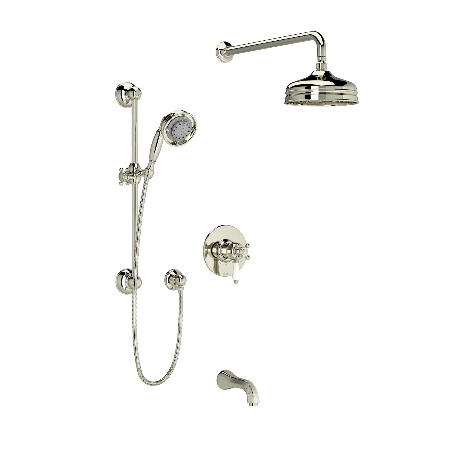 VIAGGIO 1/2" THERMOSTATIC & PRESSURE BALANCE 3 FUNCTION SYSTEM WITH INTEGRATED VOLUME CONTROL (PORCELAIN LEVER) - Image 4