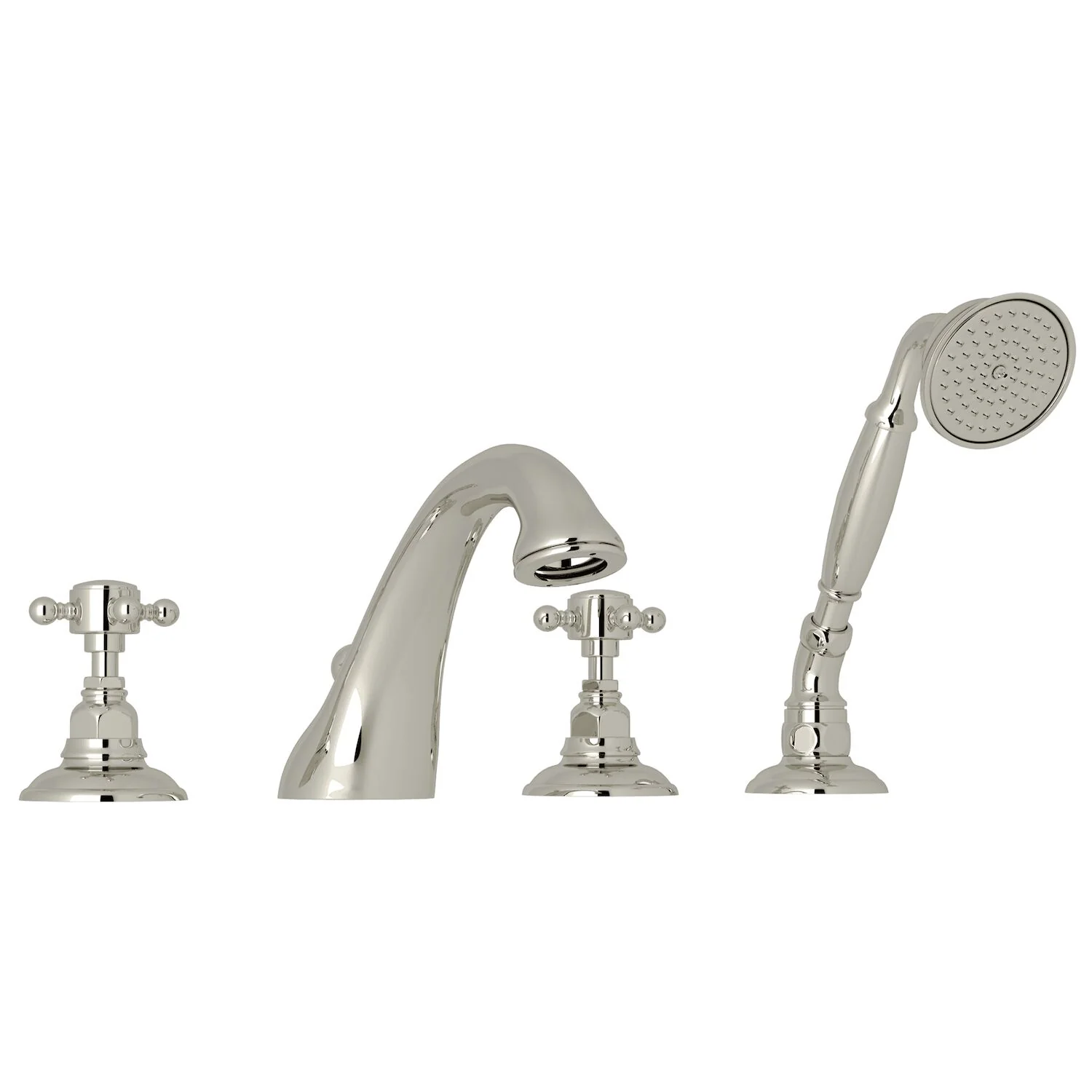 VIAGGIO® 4-HOLE DECK MOUNT TUB FILLER (CROSS HANDLE) - Image 3