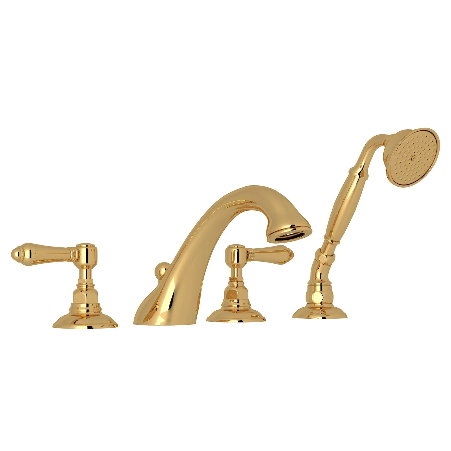 VIAGGIO® 4-HOLE DECK MOUNT TUB FILLER (LEVER HANDLE) - Image 2